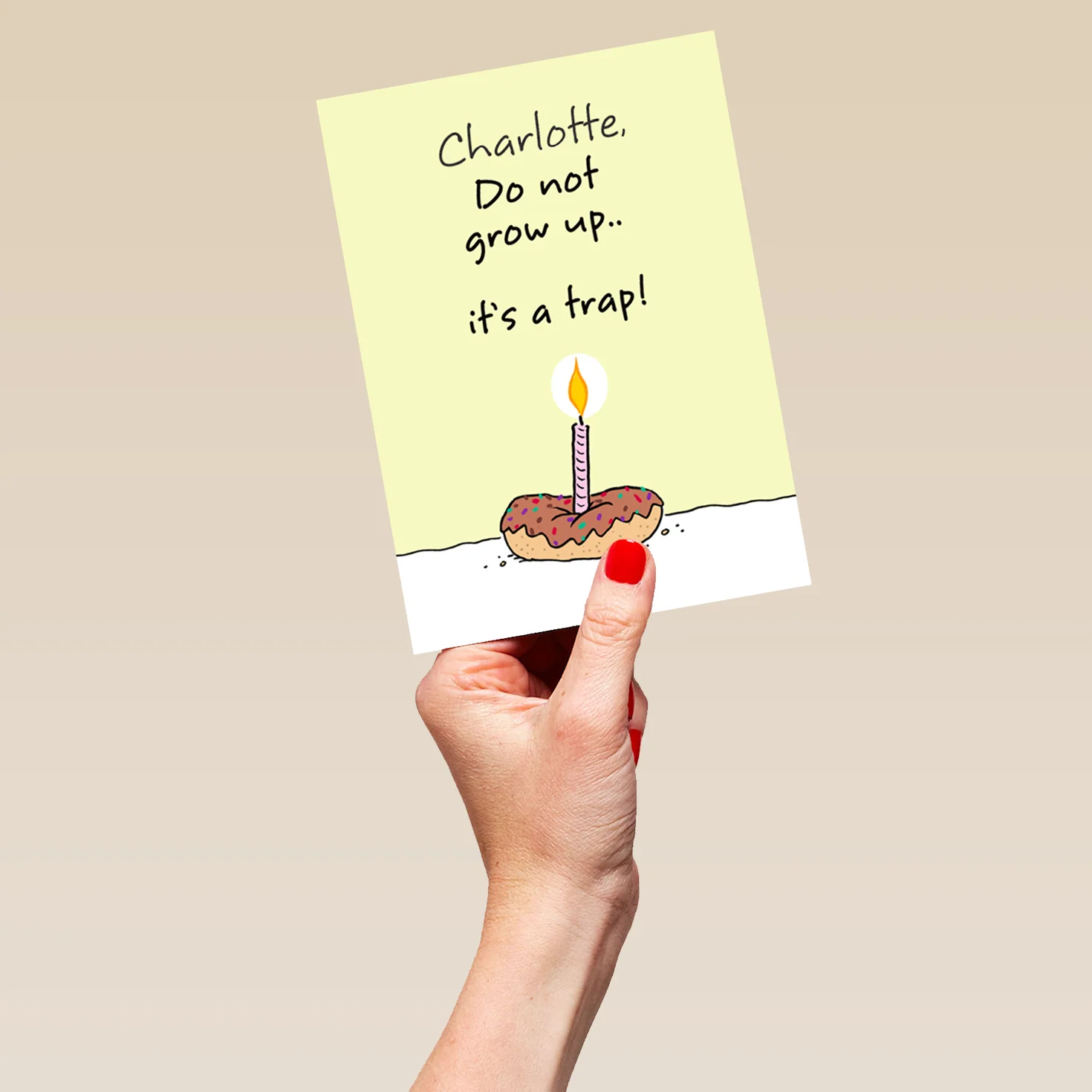 Personalised Do Not Grow Up Funny Birthday Card - Image 5