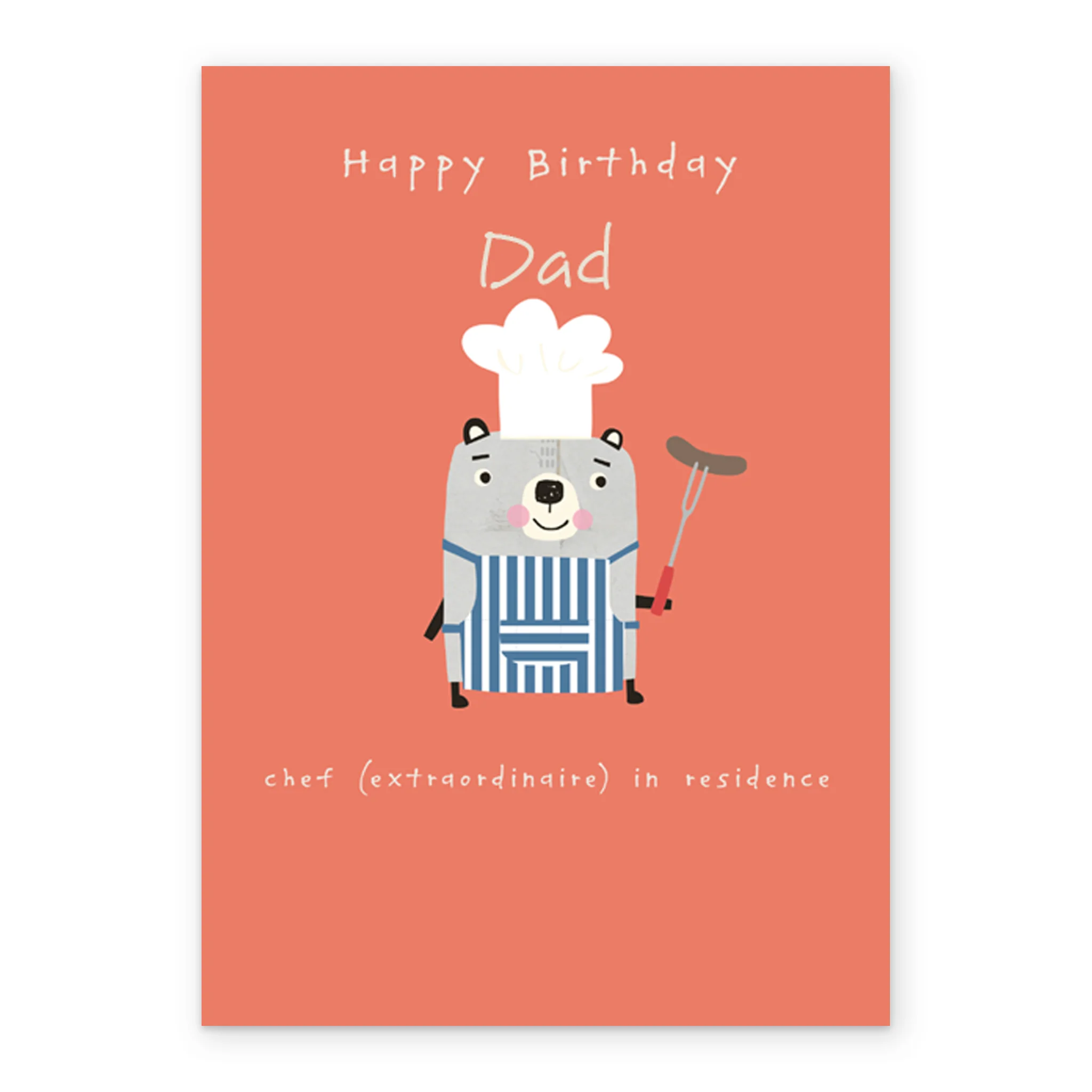 Personalised Dog BBQ Chef Dad Card - Image 2