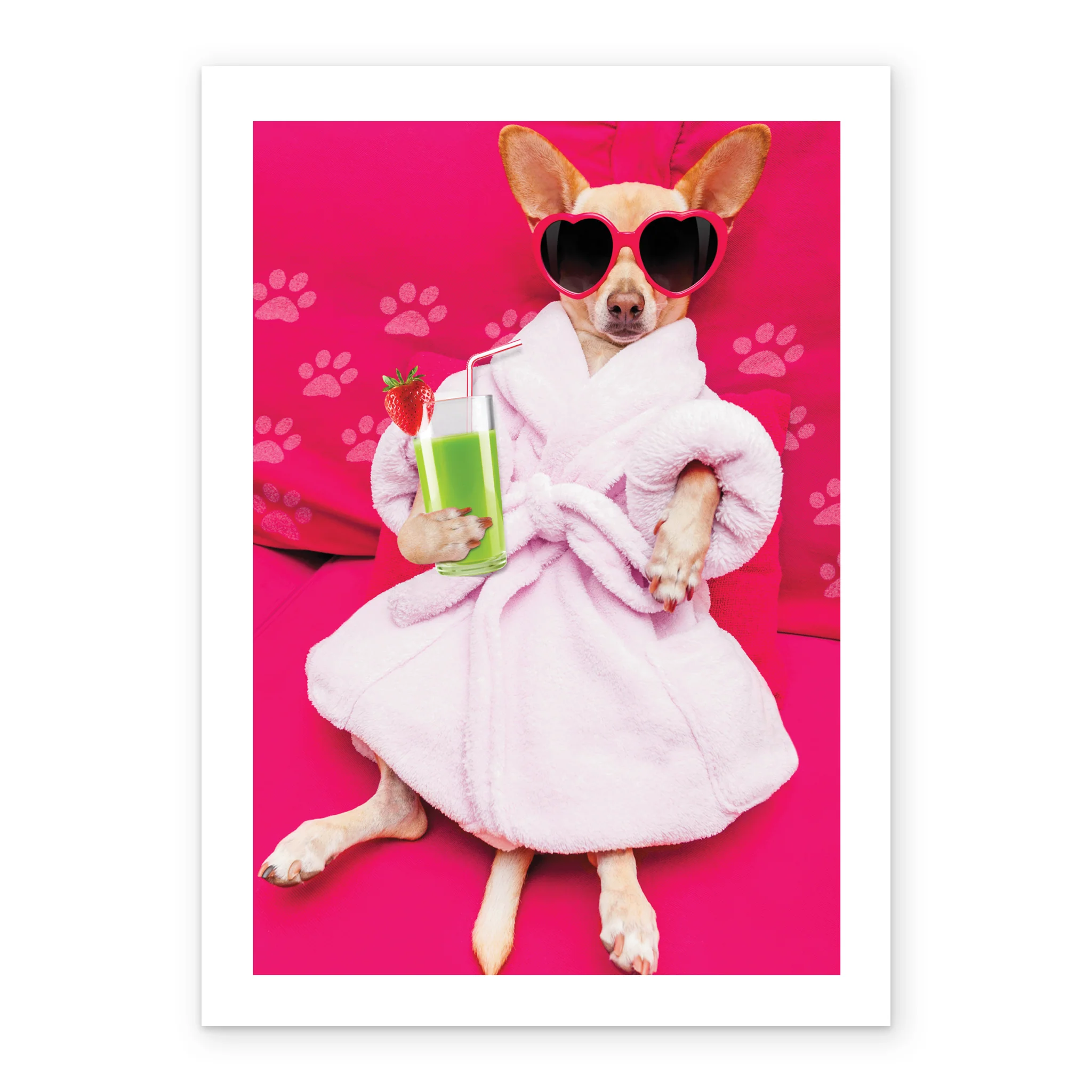 Personalised Dog In Dressing Gown Birthday Card - Image 2