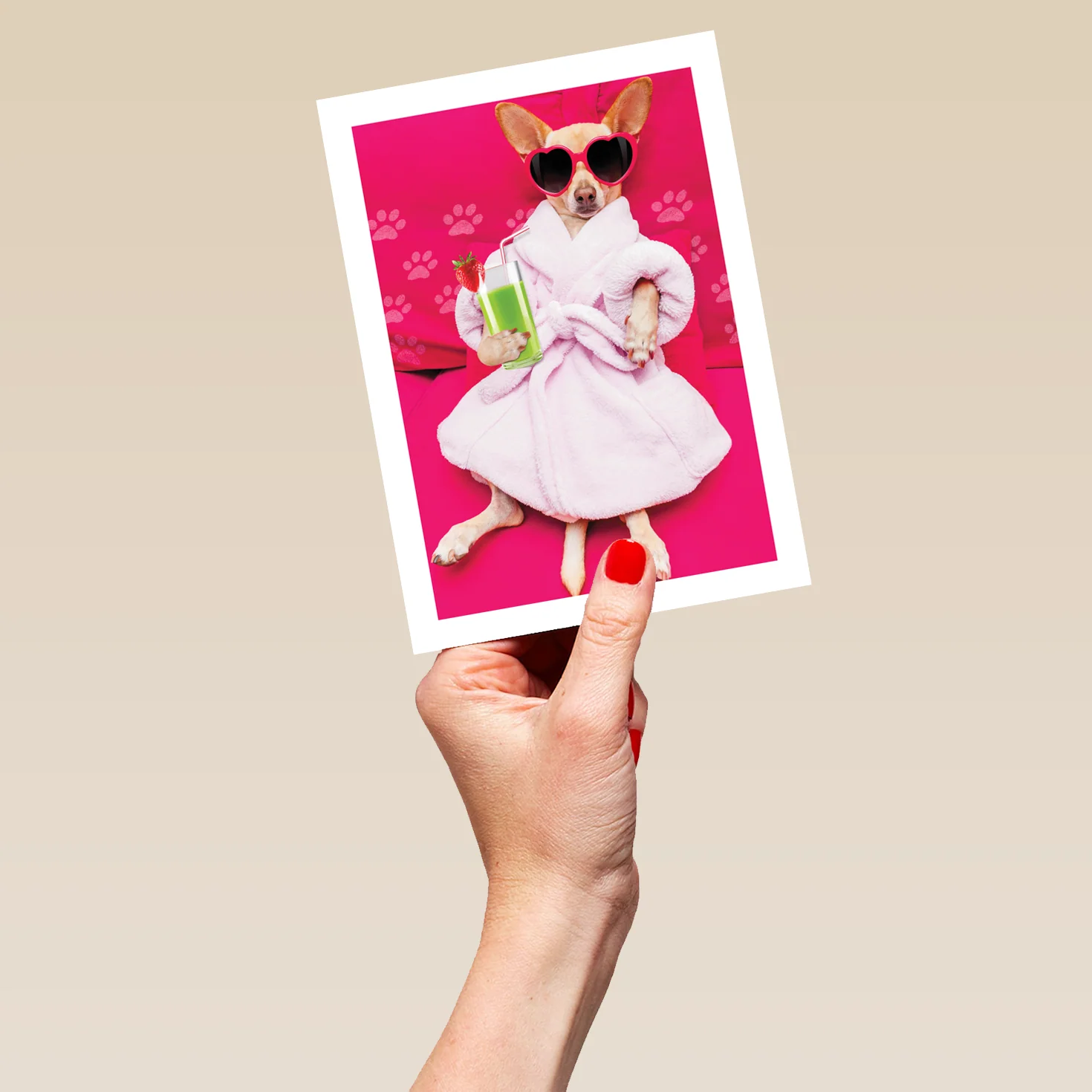 Personalised Dog In Dressing Gown Birthday Card - Image 5