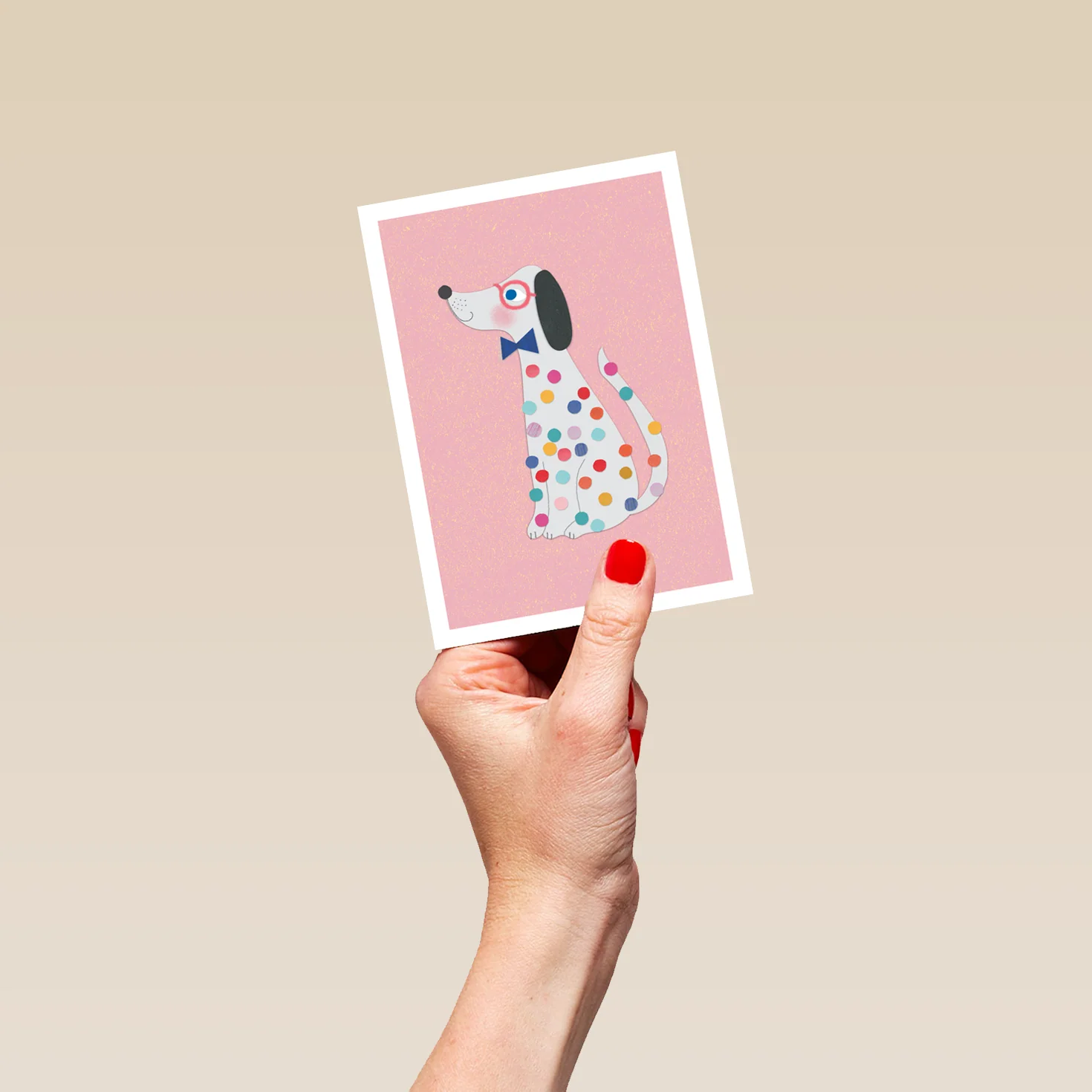 Personalised Dog With Polka Dot Pattern Card - Image 4