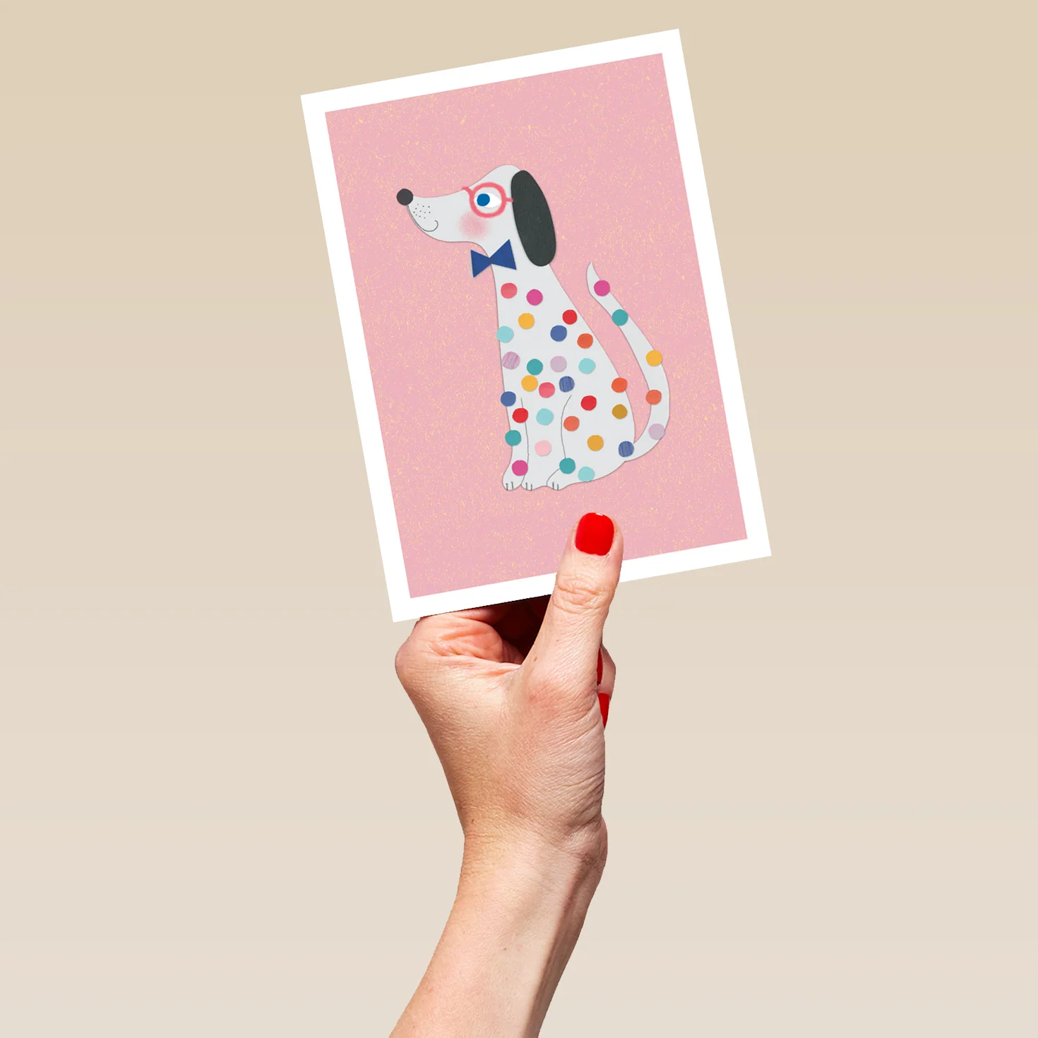 Personalised Dog With Polka Dot Pattern Card - Image 5