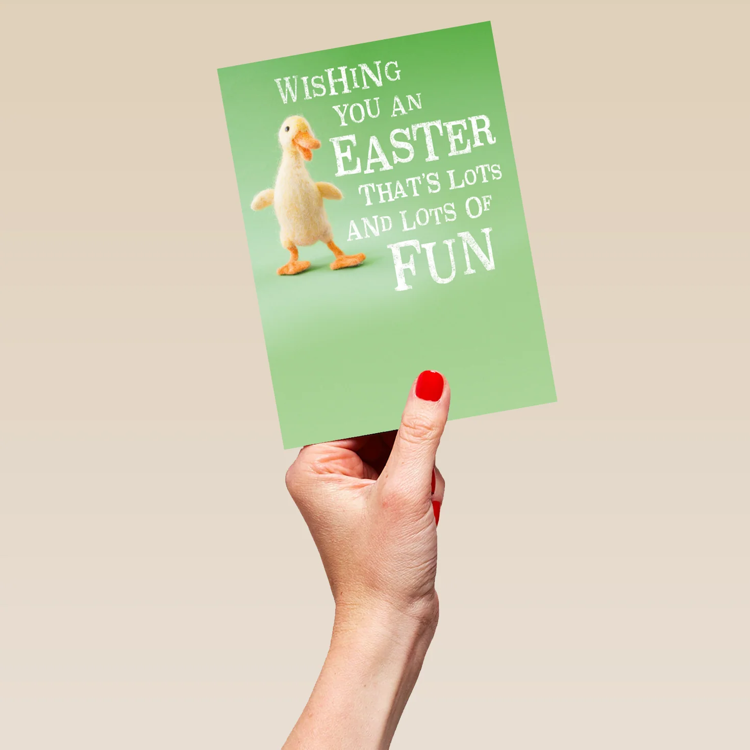 Personalised Duckling Wishing Lots Of Fun Easter Card - Image 5