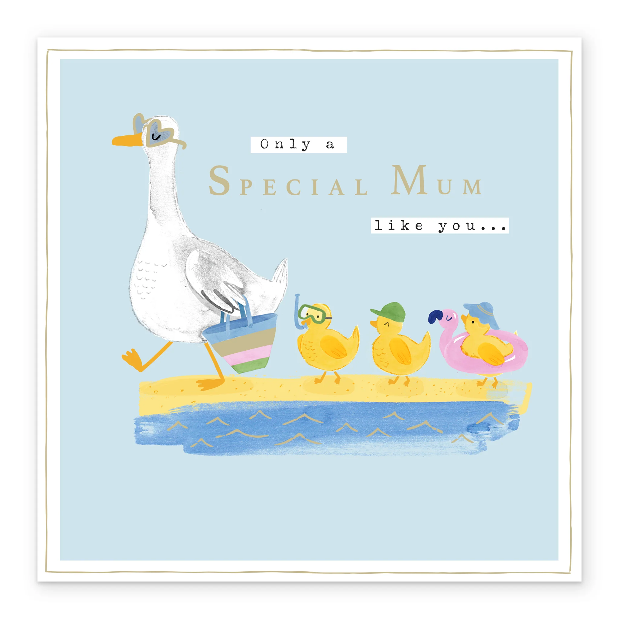 Personalised Ducks On The Beach Mother's Day Card - Image 2