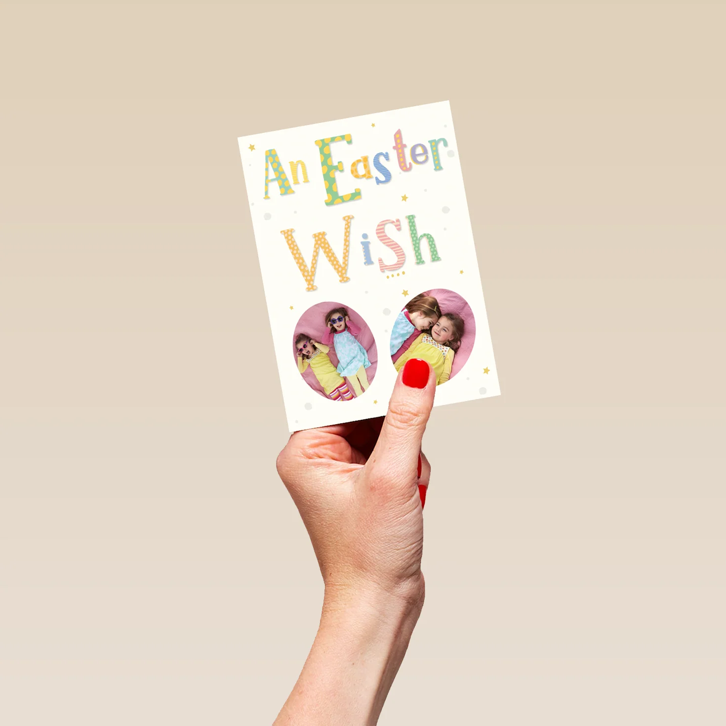 Personalised Easter Wish Photo Collage Upload Easter Card - Image 4