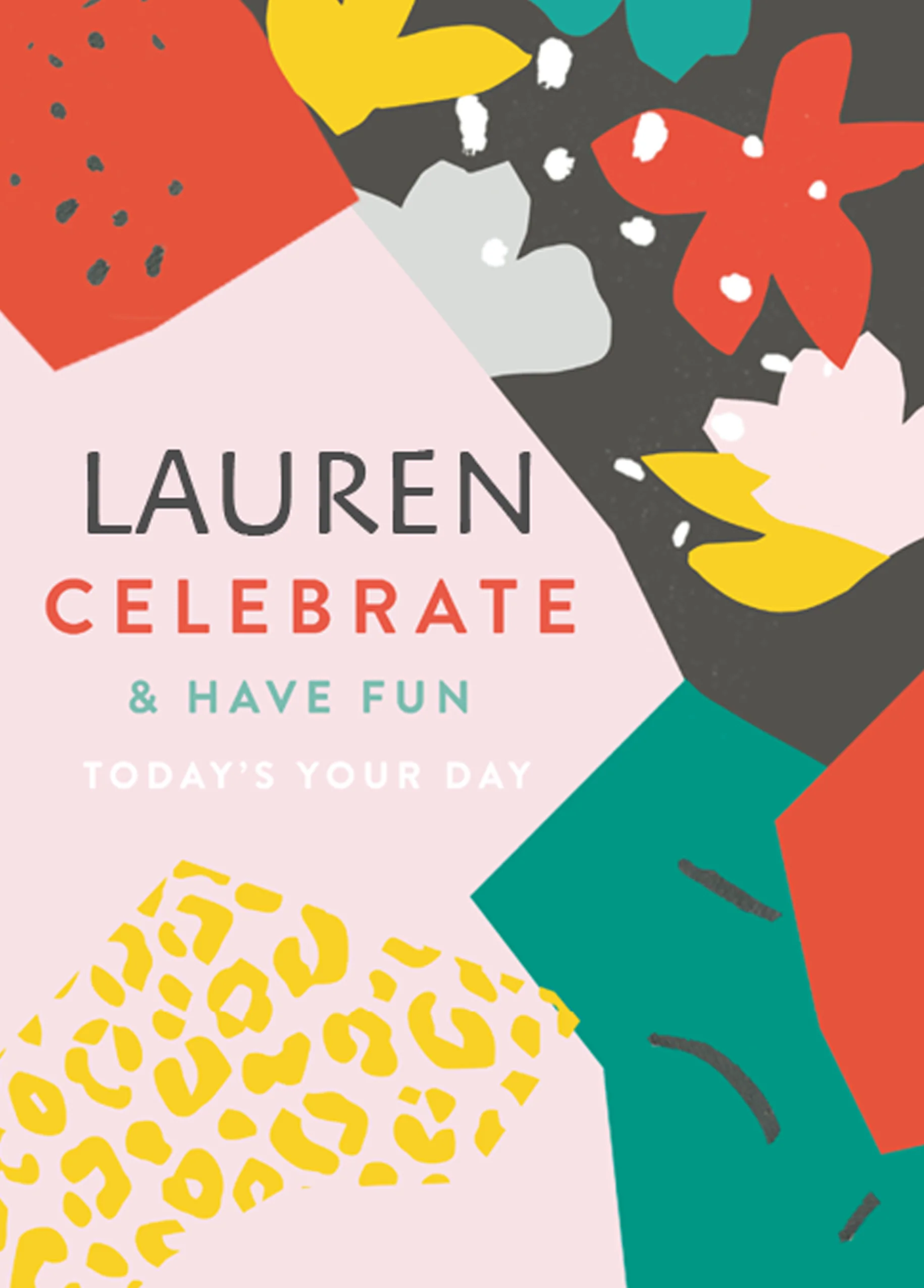 Personalised Editable Abstract Pattern Birthday Card