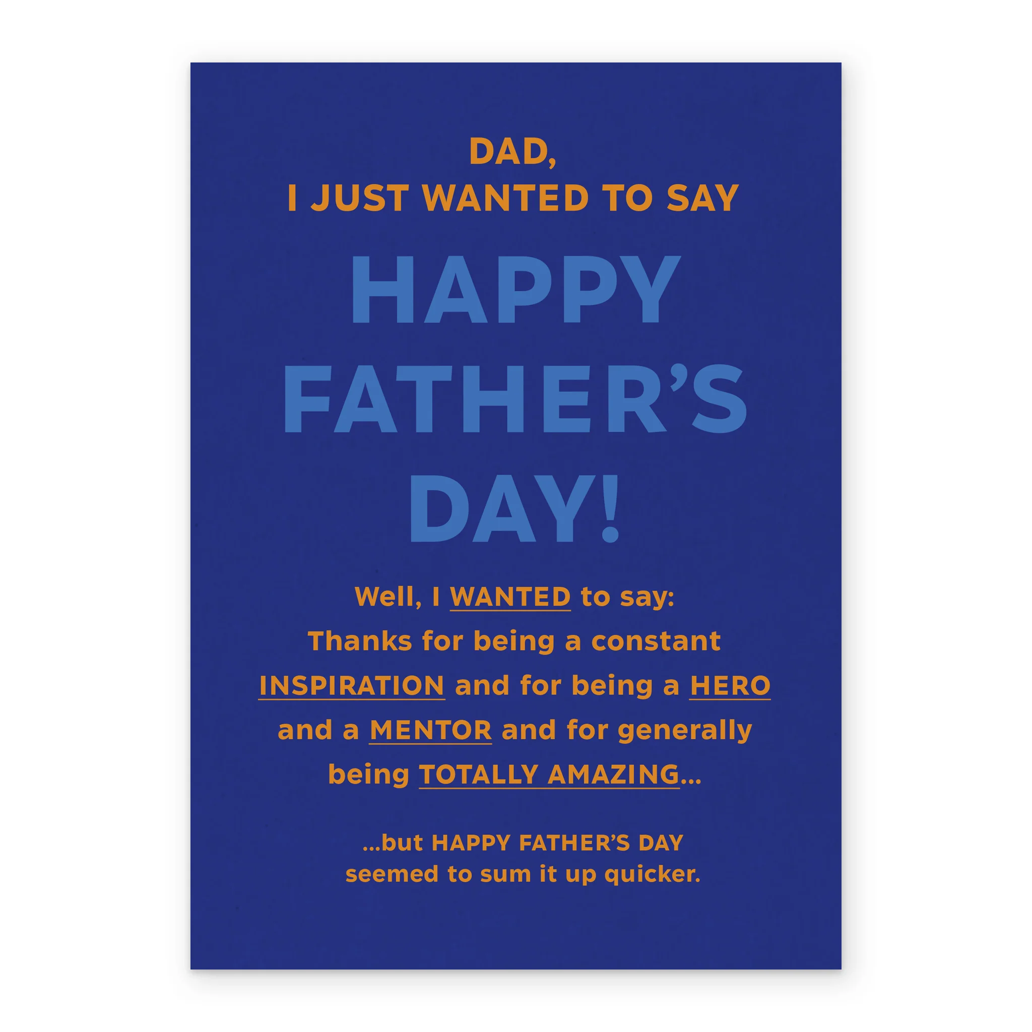Personalised & Editable Andy's Man Club Heartfelt Script Father's Day Card - Image 2