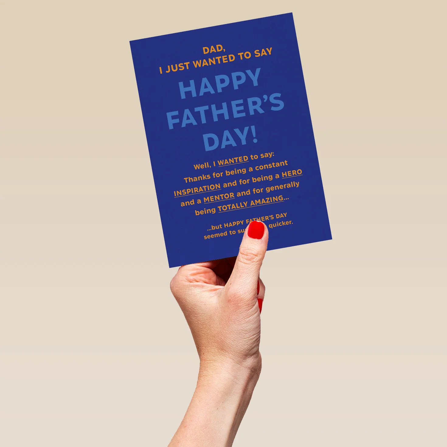 Personalised & Editable Andy's Man Club Heartfelt Script Father's Day Card - Image 5