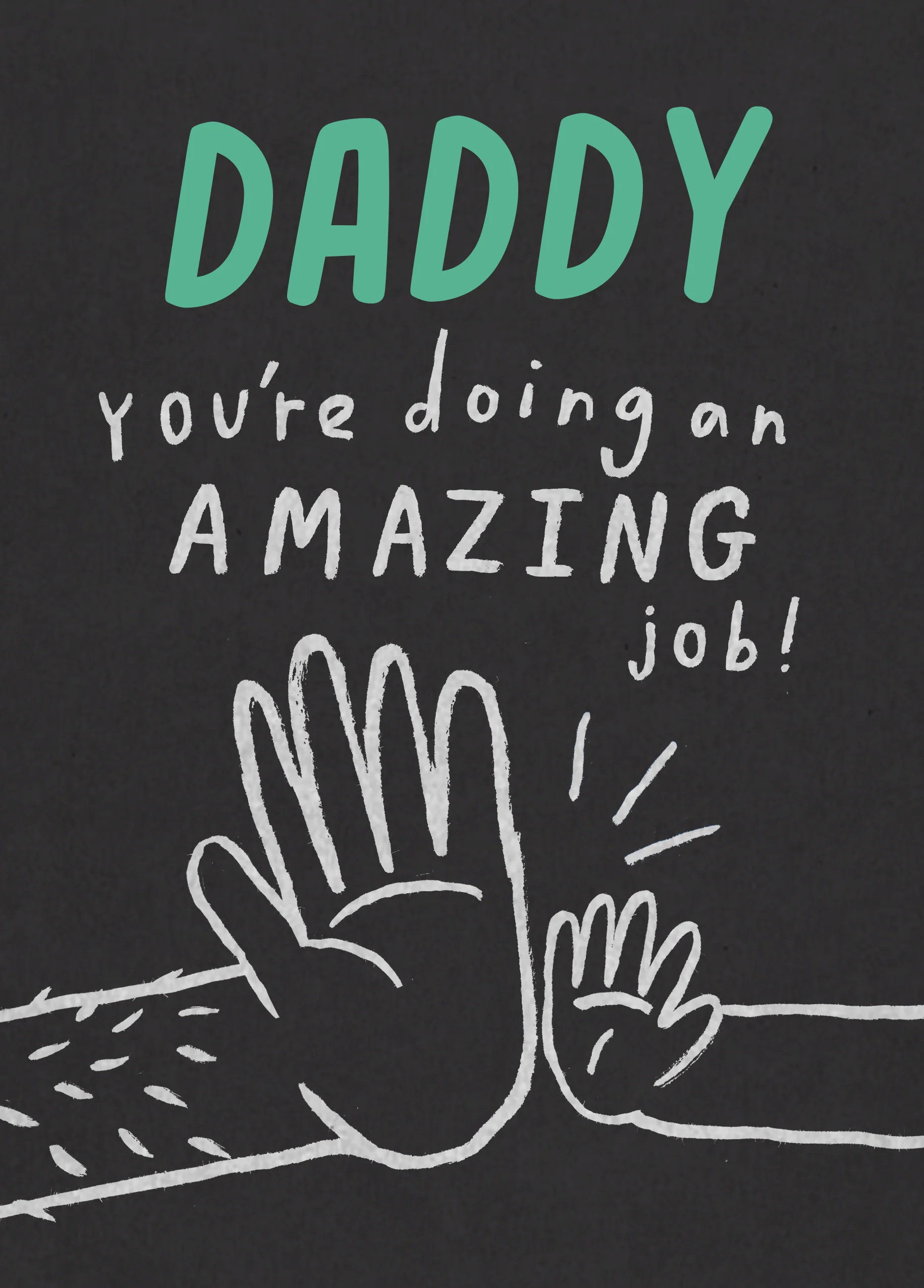 Personalised & Editable Andy's Man Club High Five Daddy Birthday Card