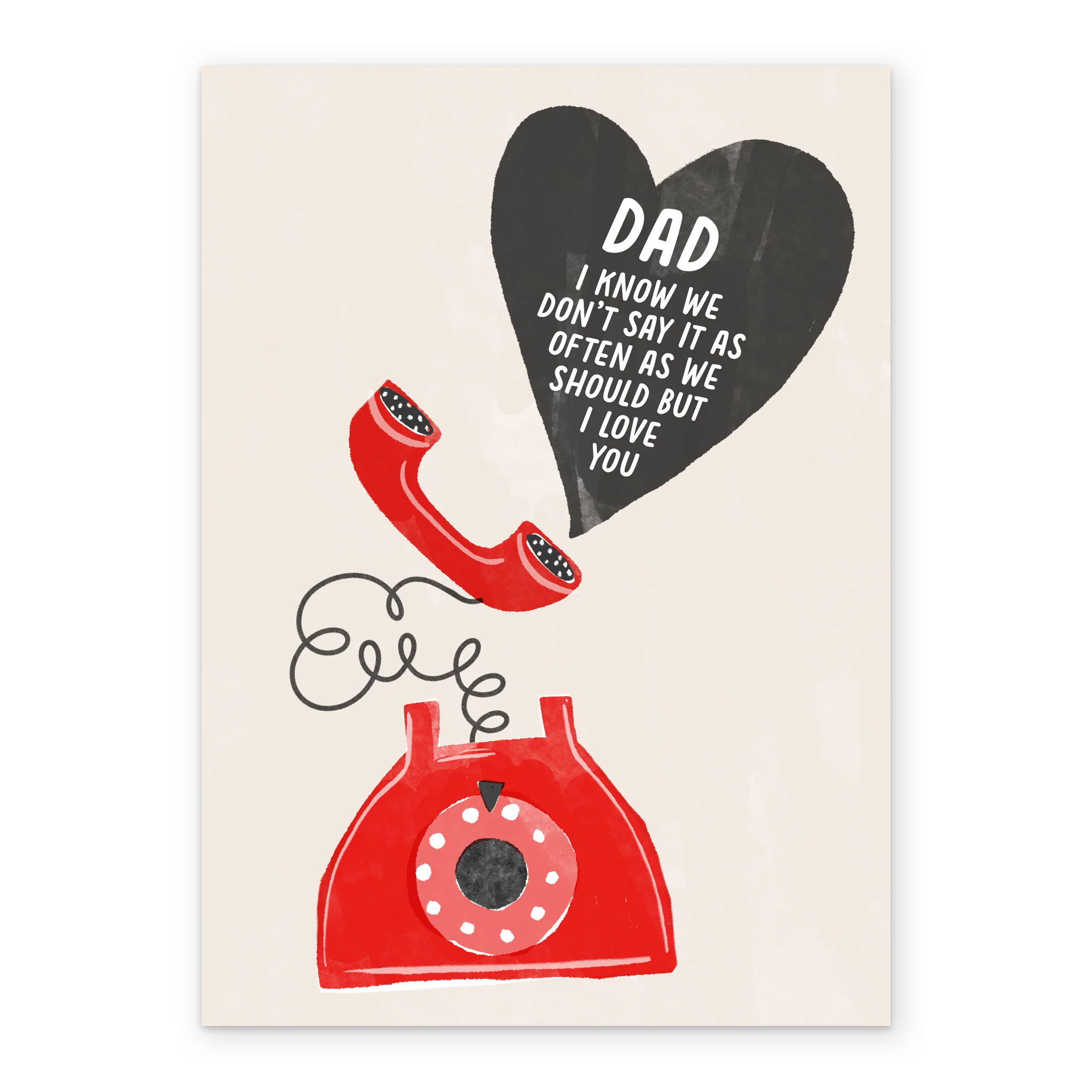 Personalised & Editable Andy's Man Club Red Telephone Dad Birthday Card - Image 2