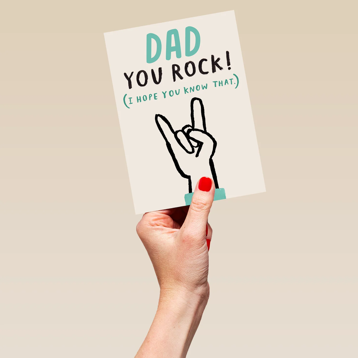 Personalised & Editable Andy's Man Club Rock Star Dad Birthday Card - Image 5