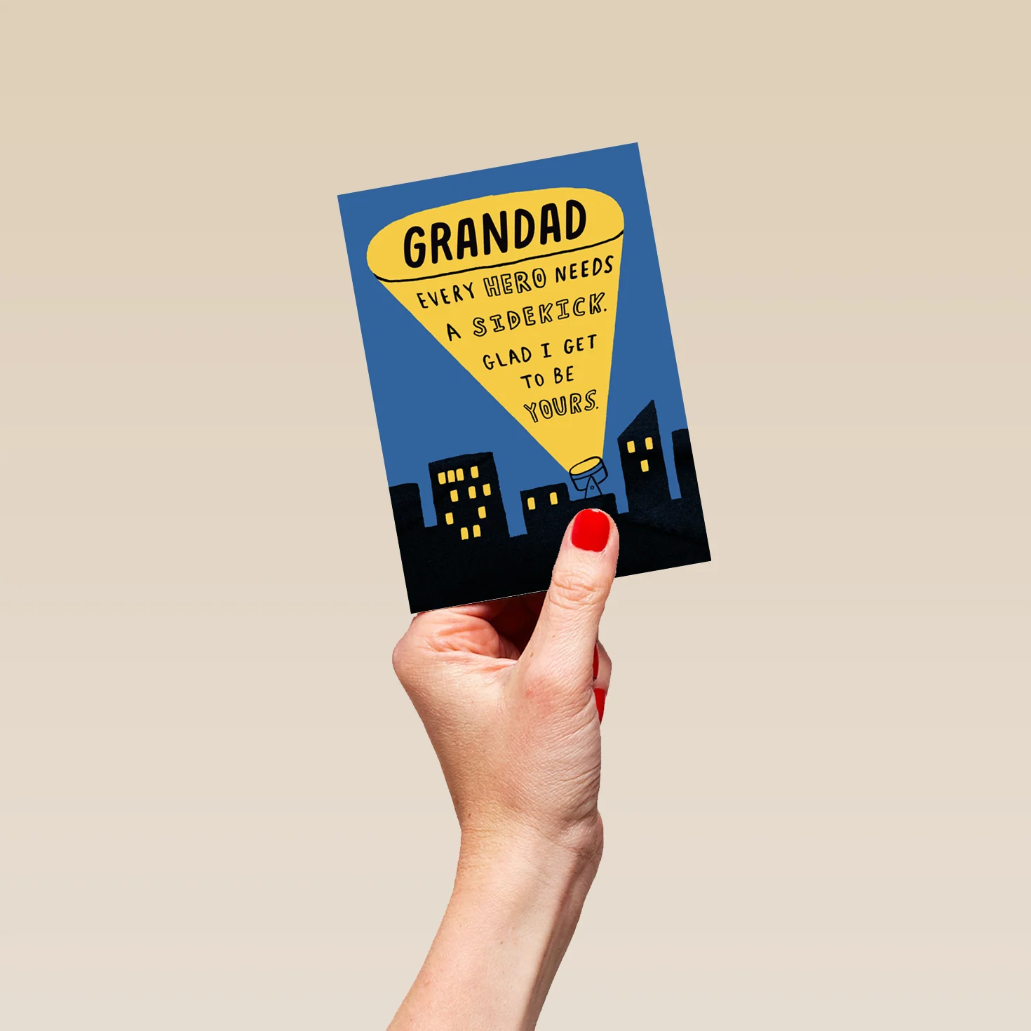 Personalised Editable Andy's Man Club Superhero Grandad Birthday Card - Image 4