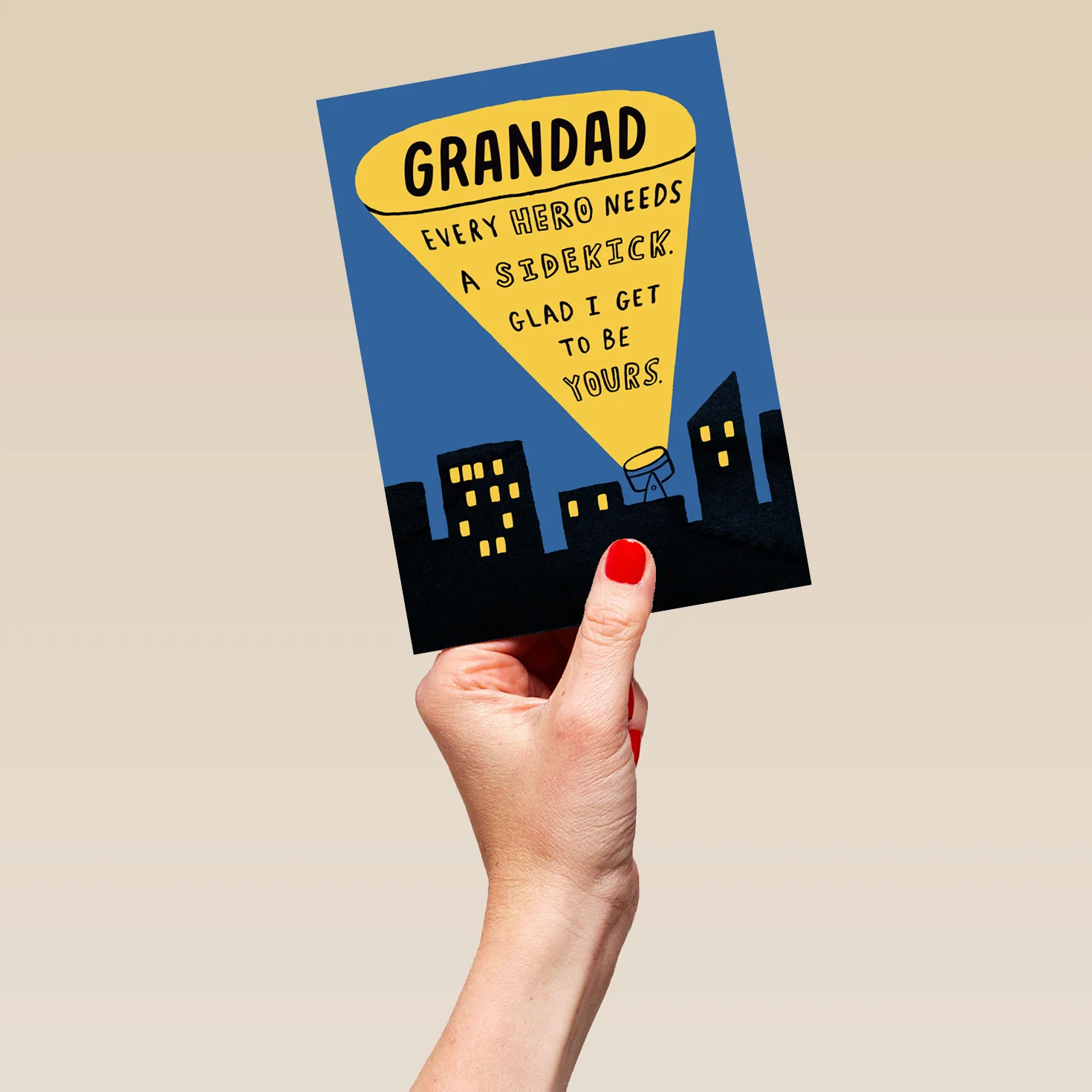 Personalised Editable Andy's Man Club Superhero Grandad Birthday Card - Image 5