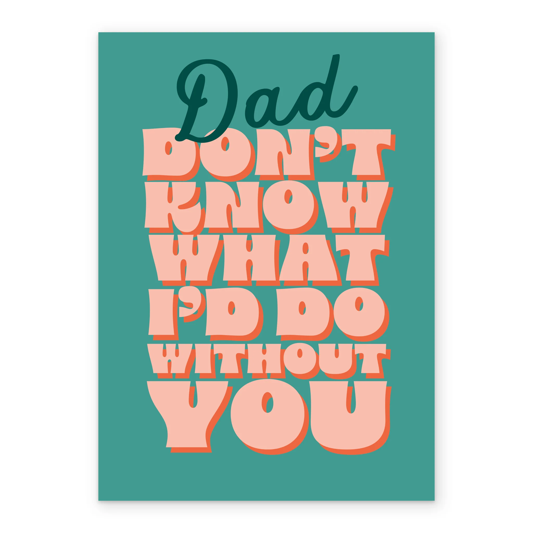 Personalised & Editable Andy's Man Club Word Art Dad Birthday Card - Image 2
