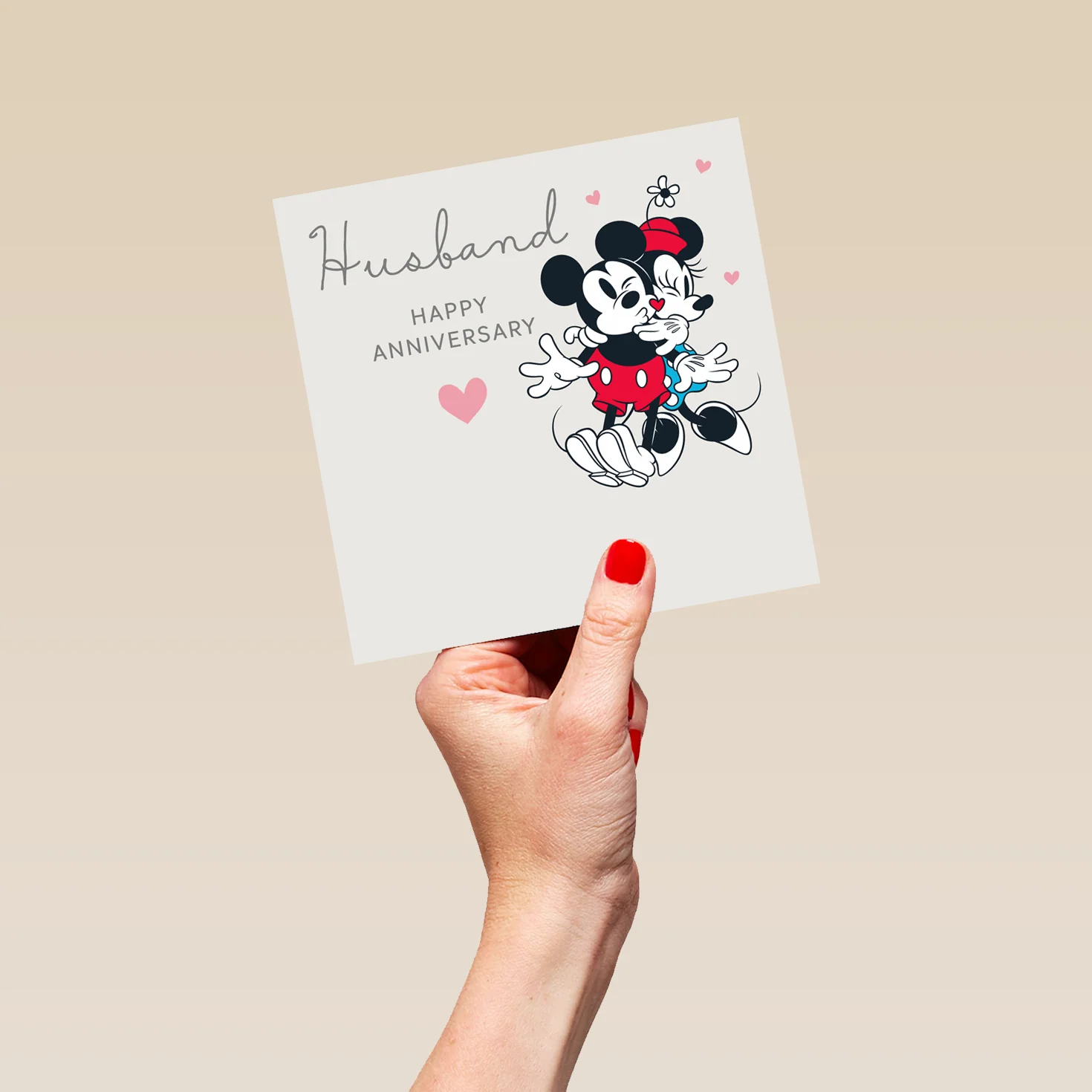 Personalised Editable Anniversary Card for Husband - Disney Mickey & Minnie Mouse Design - Image 5