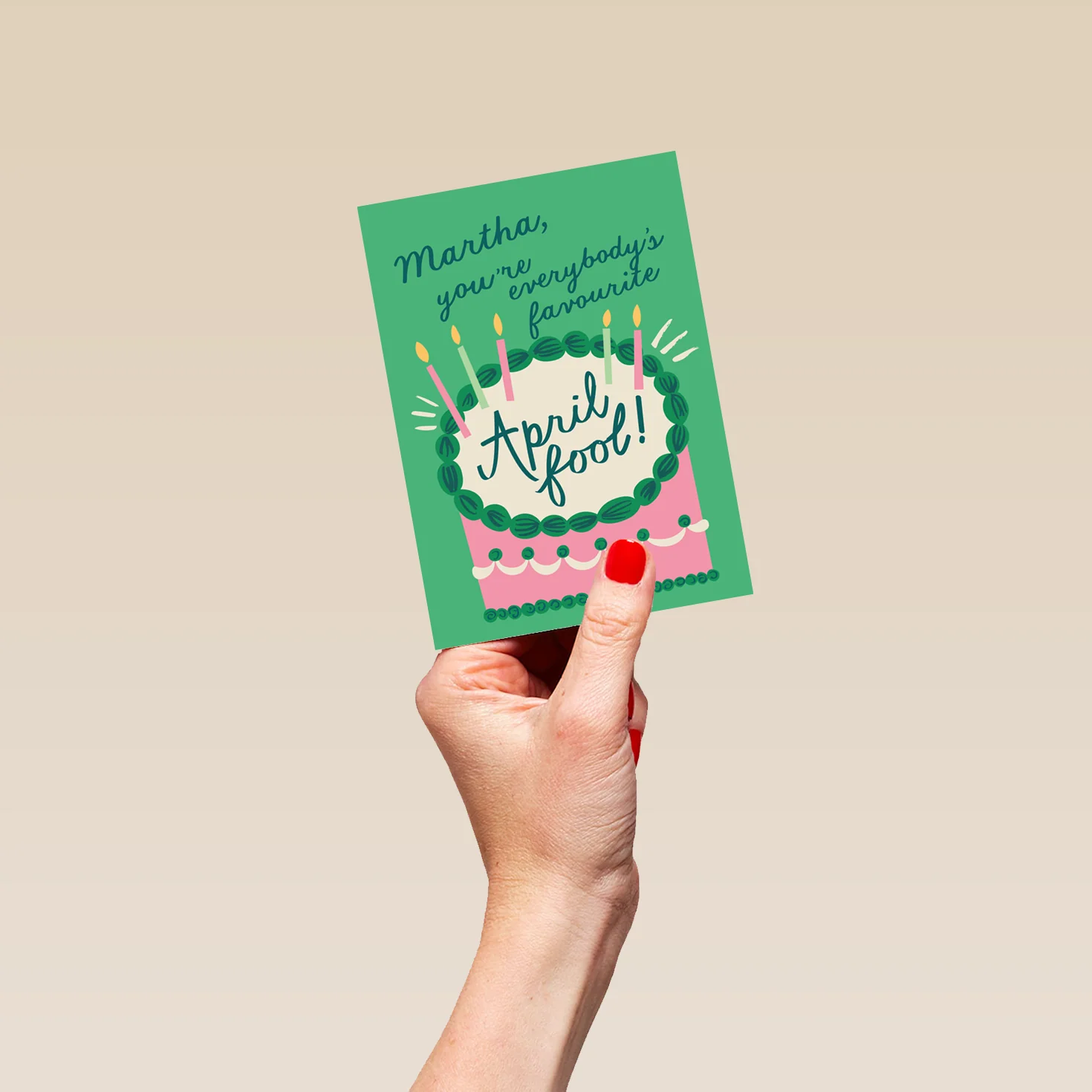 Personalised & Editable April Fools Day Birthday Card - Image 4