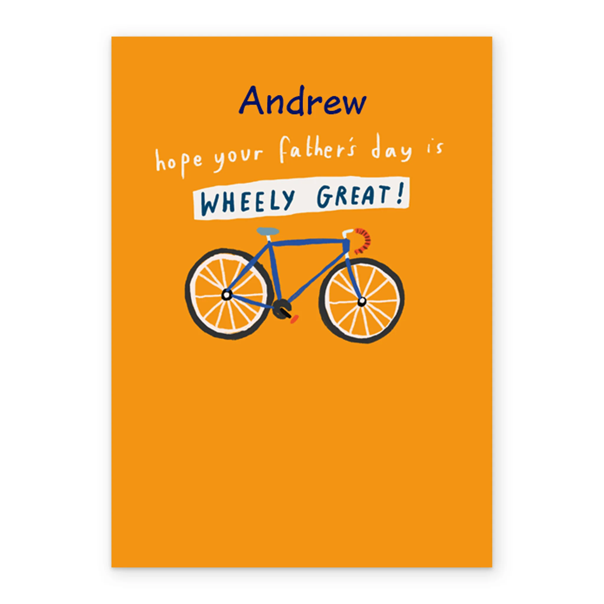 Personalised Editable Bicycle Design Father's Day Card - Image 2