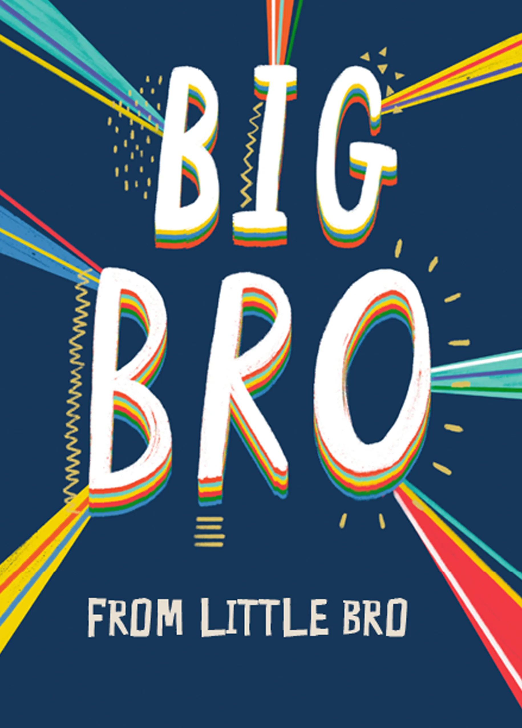 Personalised Editable Birthday Card From Big Brother To Little Brother