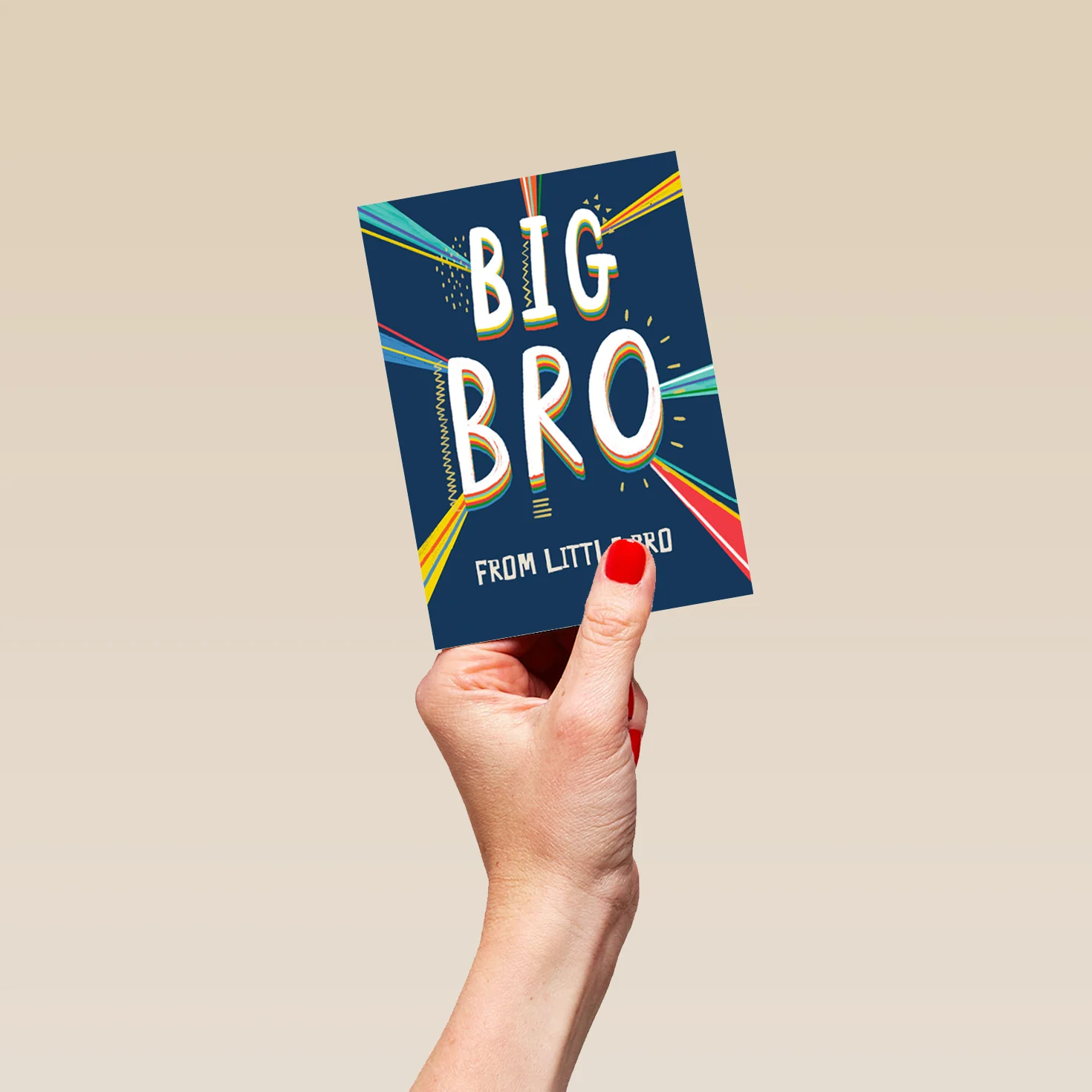Personalised Editable Birthday Card From Big Brother To Little Brother - Image 4