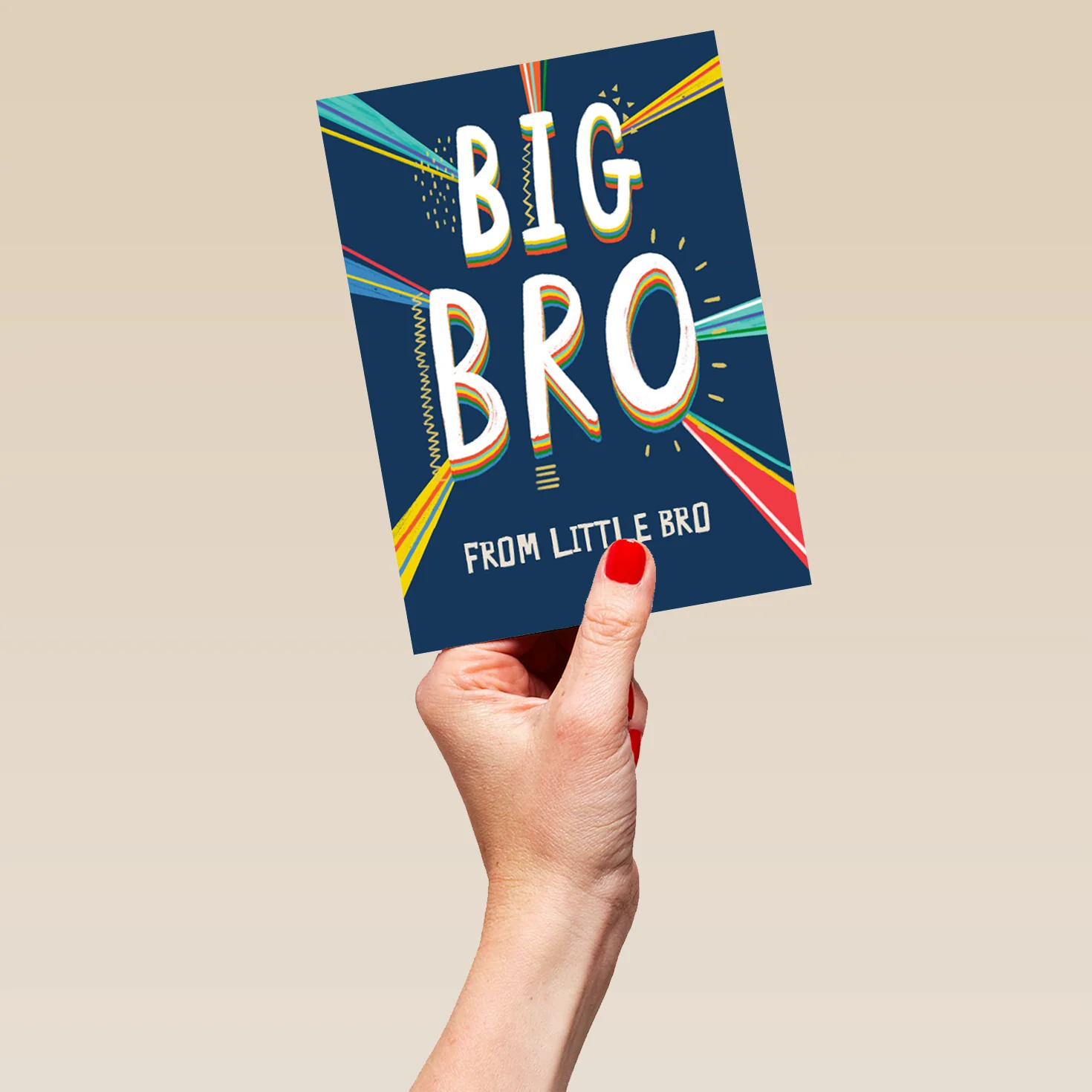 Personalised Editable Birthday Card From Big Brother To Little Brother - Image 5