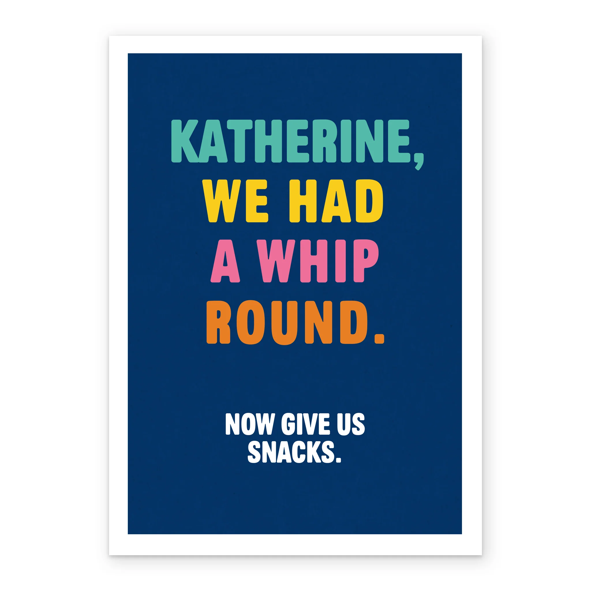 Personalised & Editable Blue Funny Birthday Card - Image 2