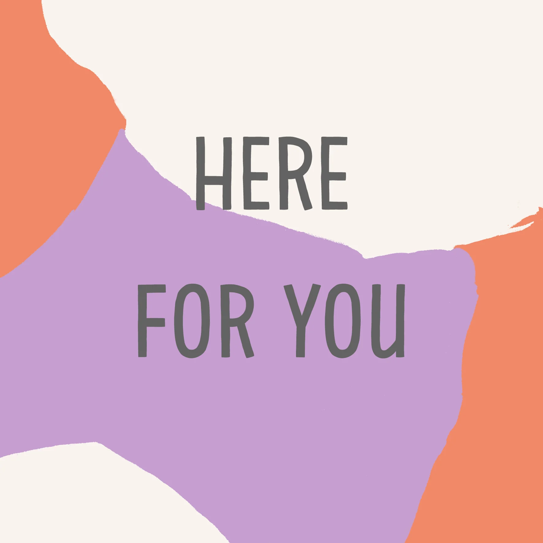 Personalised & Editable Bold Thinking of You Card