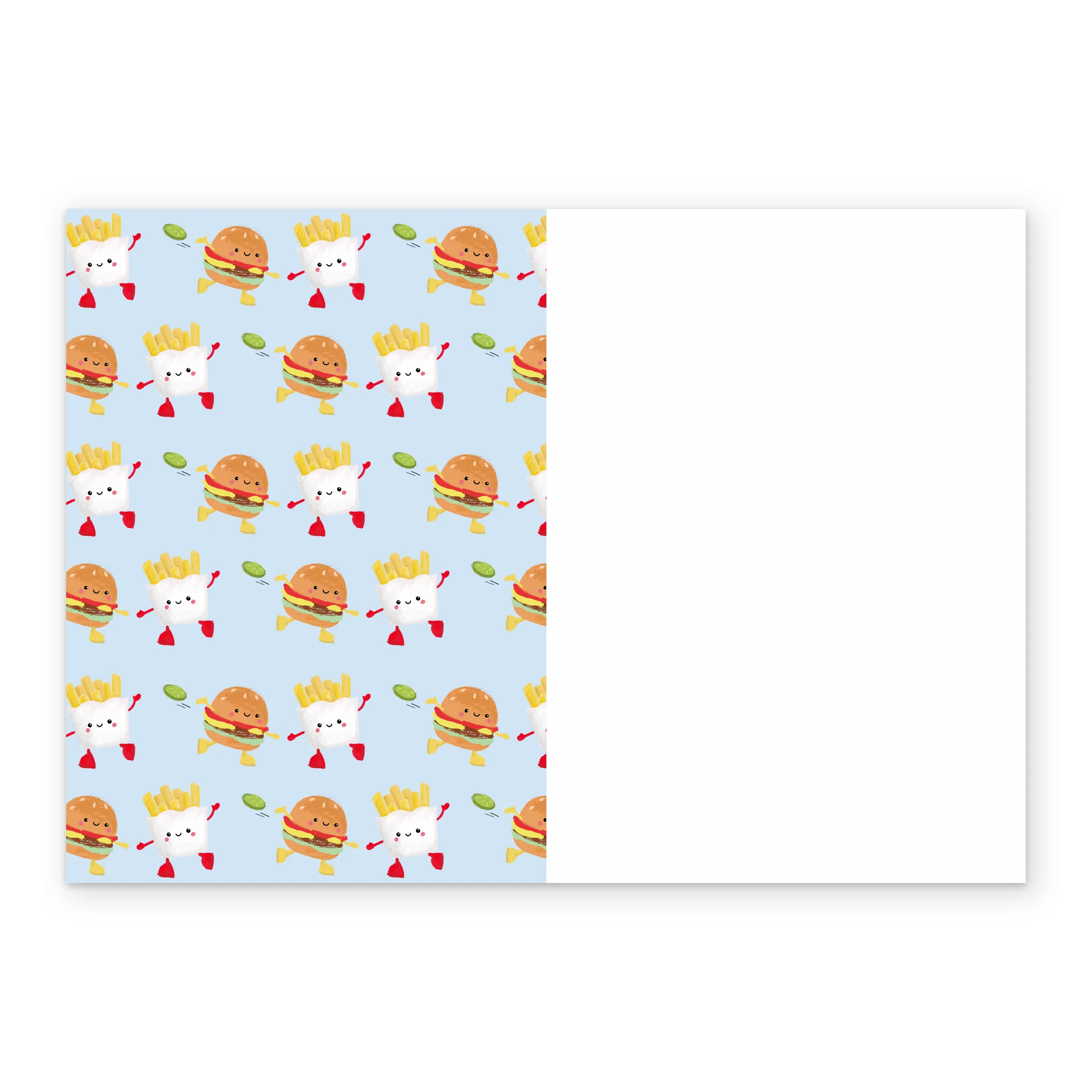 Personalised & Editable Burger & Fries Birthday Card - Image 3