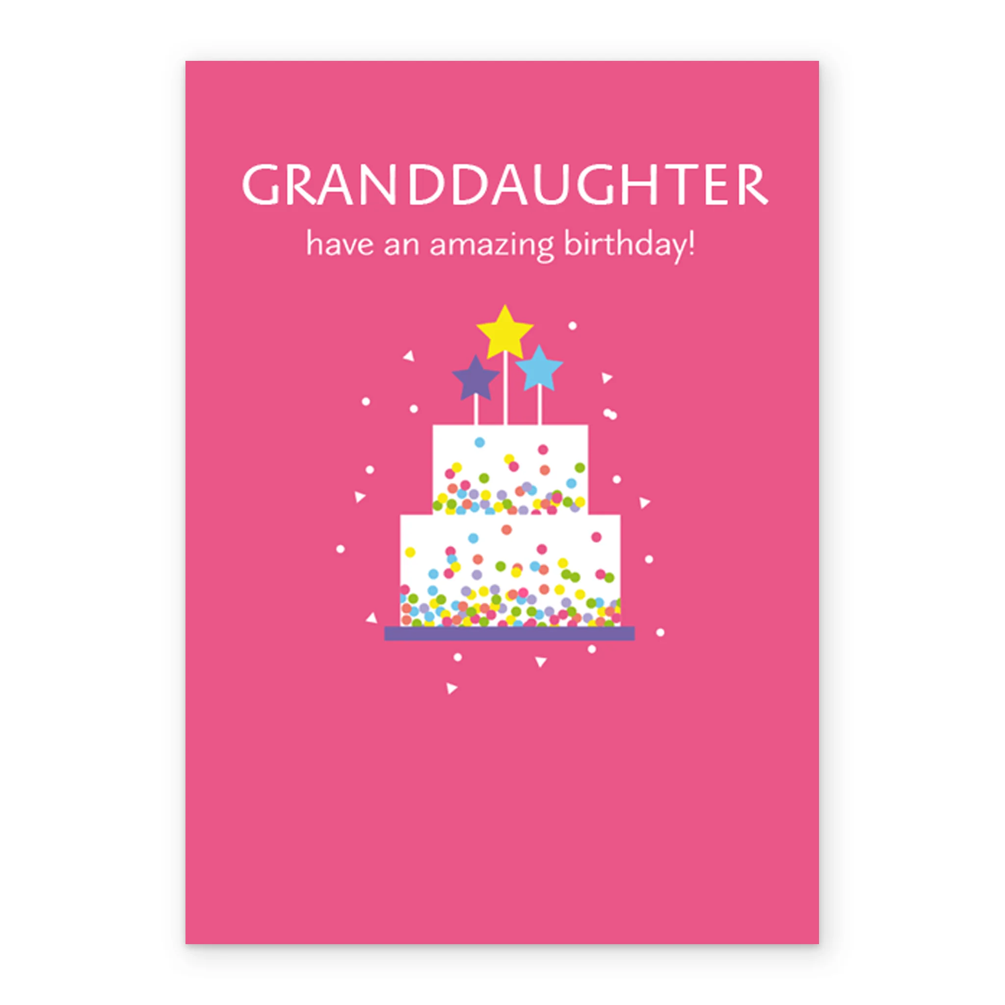 Personalised Editable Cake Birthday Card For Granddaughter - Image 2