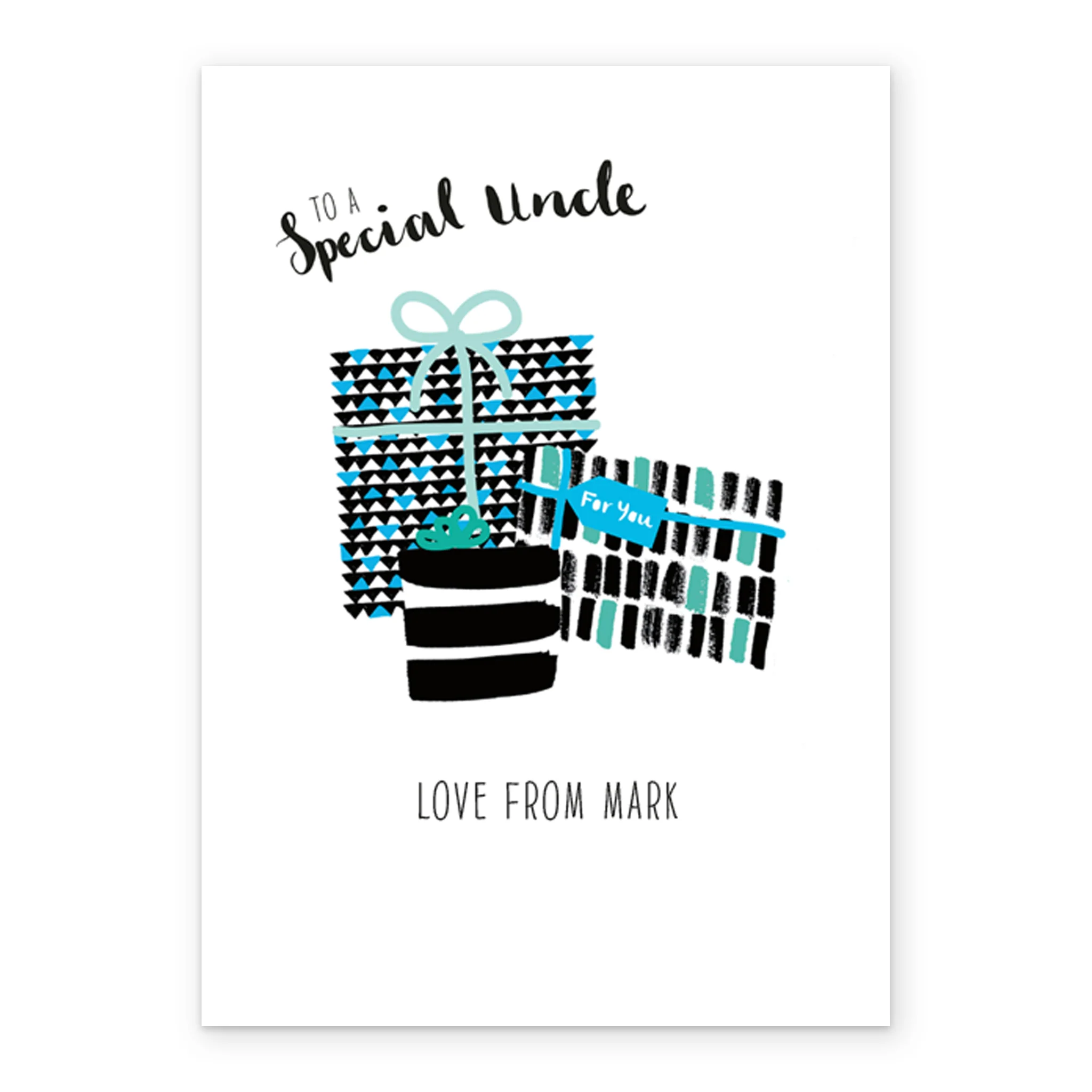 Personalised Editable Cake Birthday Card For Uncle - Image 2