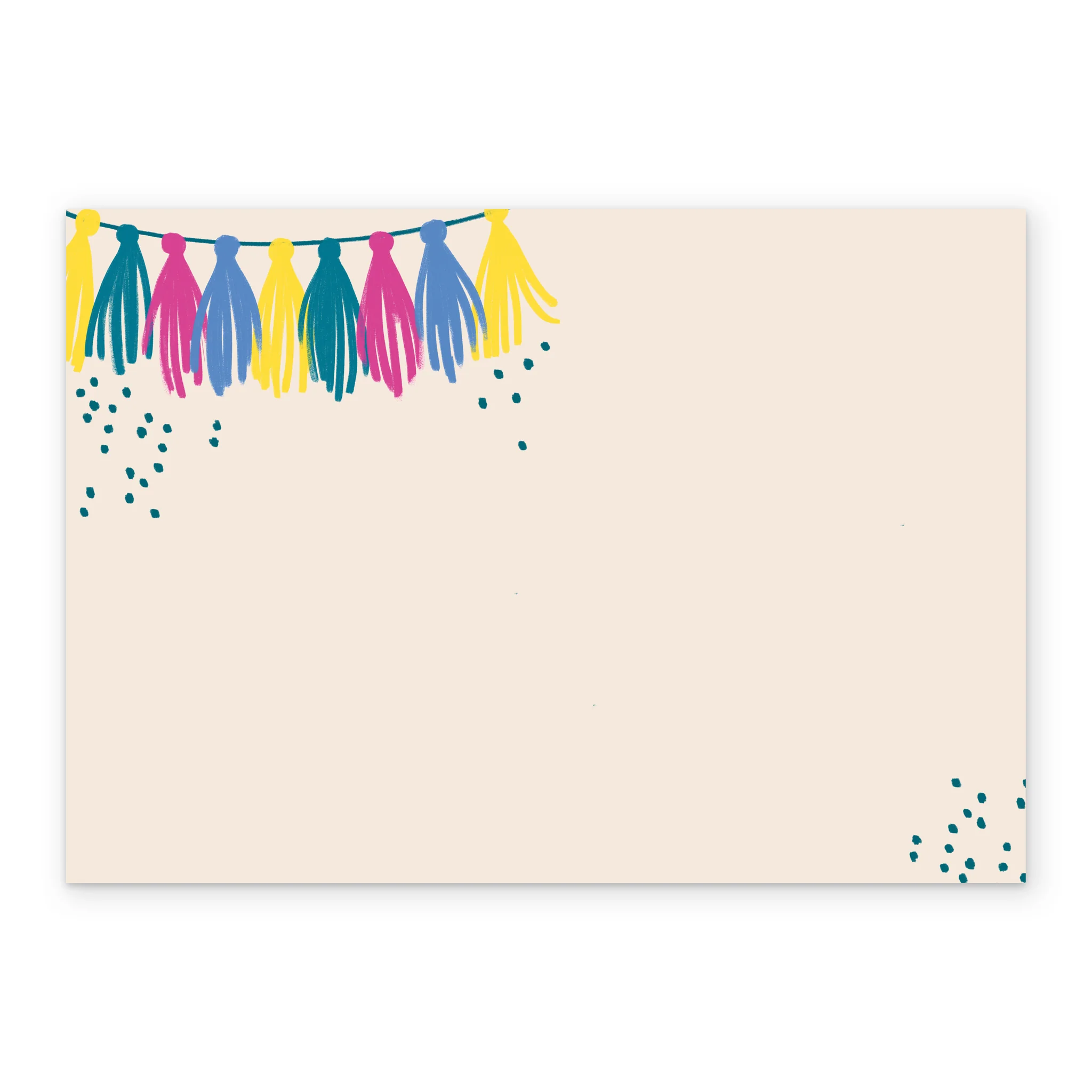 Personalised Editable Cake & Tassels 14th Birthday Card - Image 3