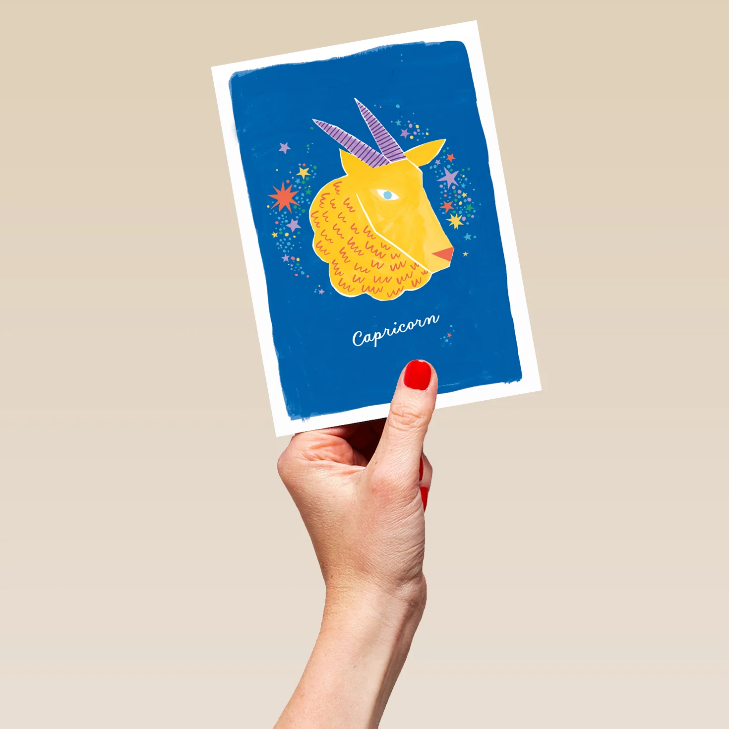 Personalised & Editable Capricorn Goat Birthday Card - Image 5