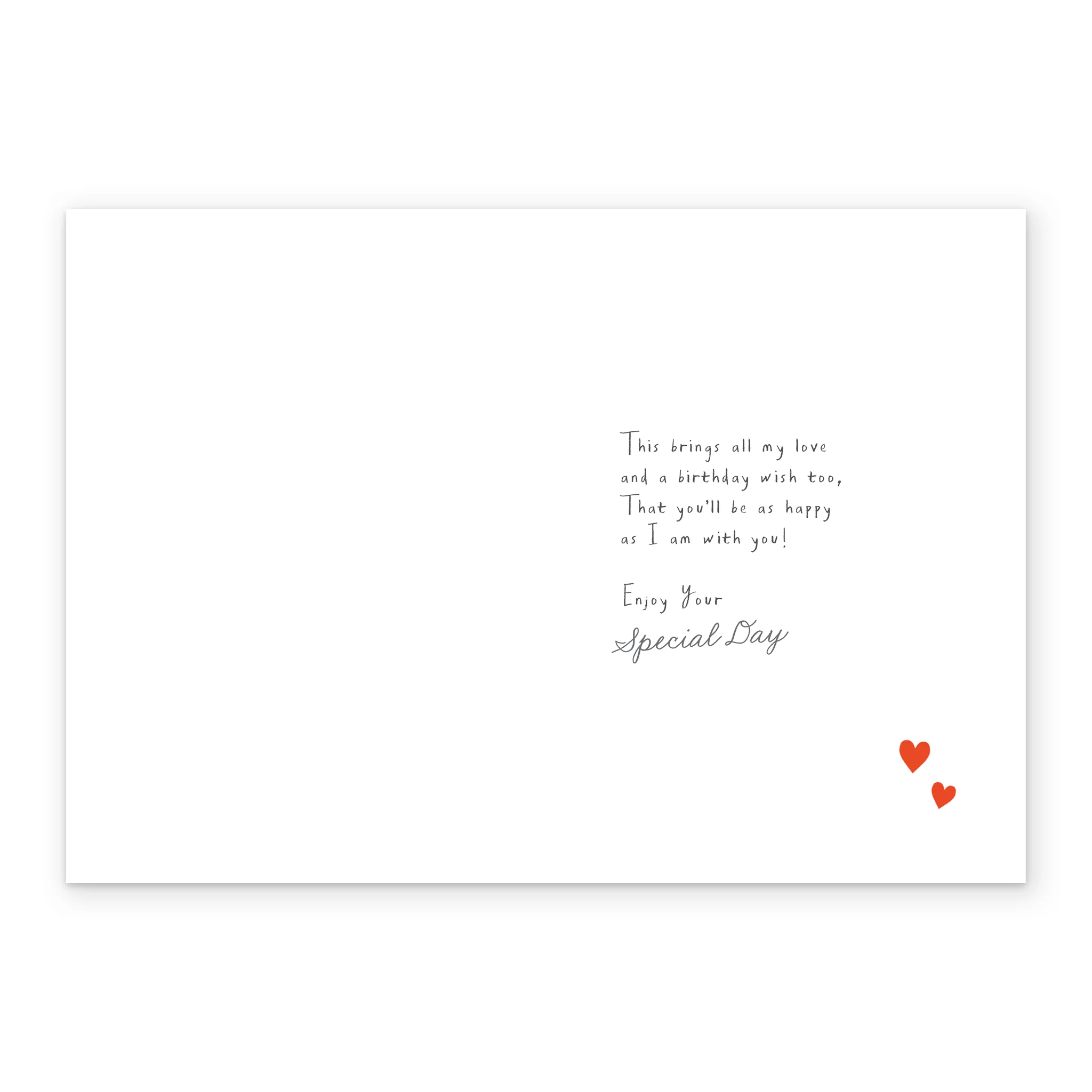 Personalised & Editable Champagne One I Love Birthday Card - Image 3