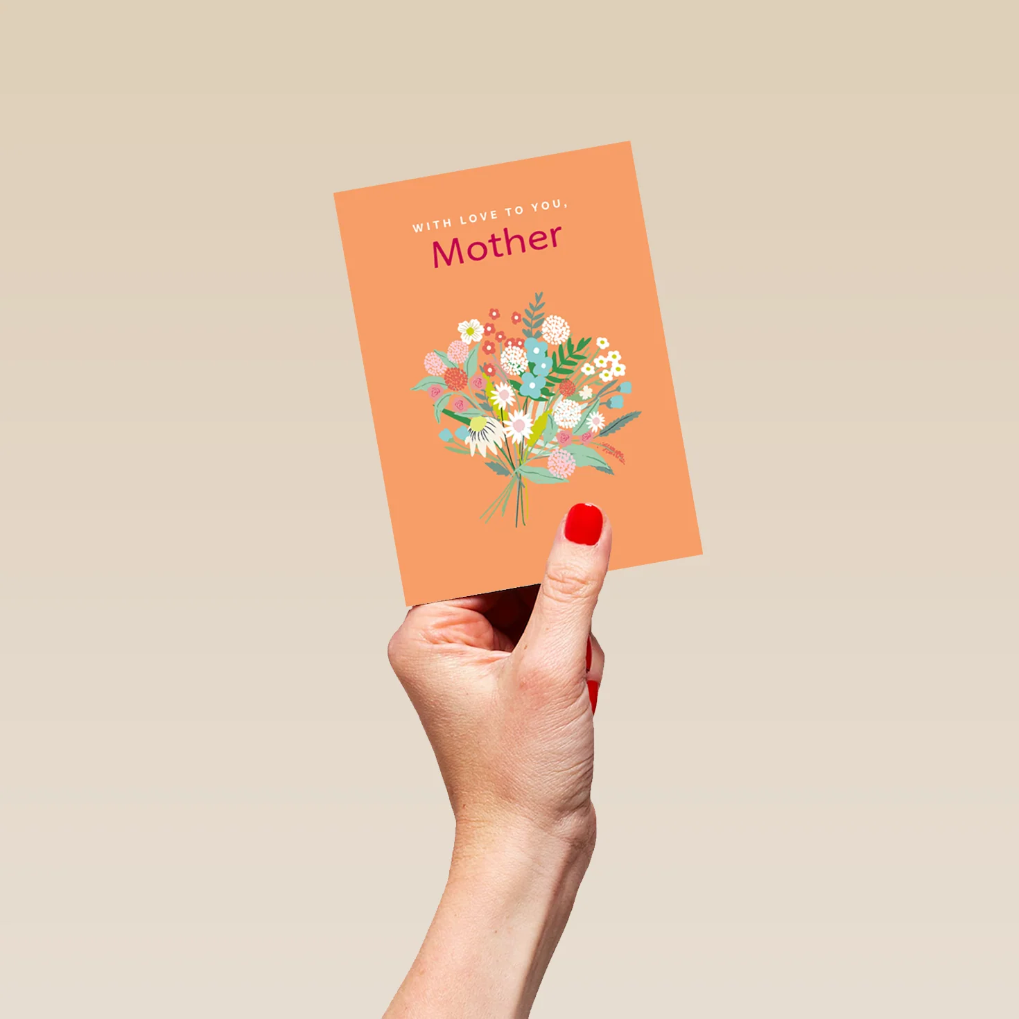 Personalised Editable Classic Bouquet Of Flowers Birthday Card For Mother - Image 4