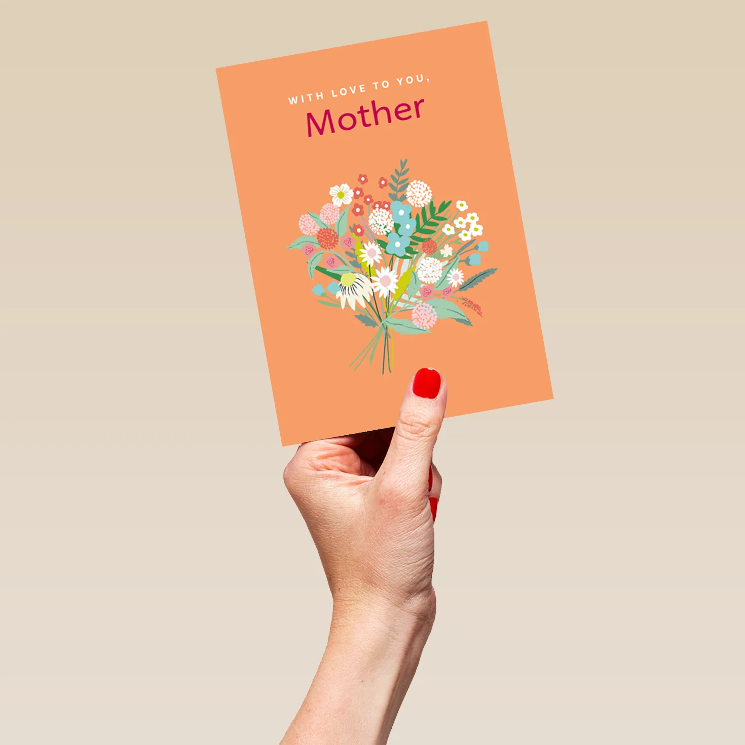 Personalised Editable Classic Bouquet Of Flowers Birthday Card For Mother - Image 5