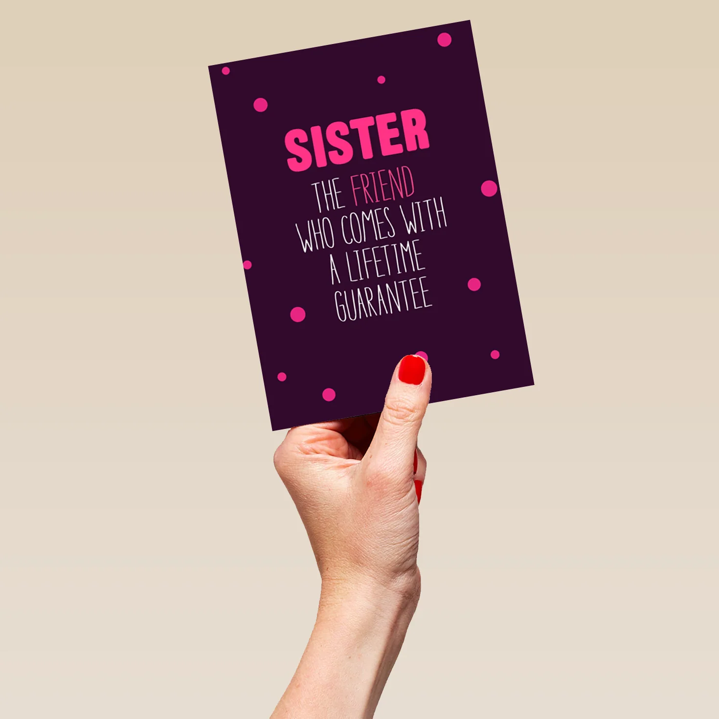 Personalised Editable Classic Card For Sister - Image 5