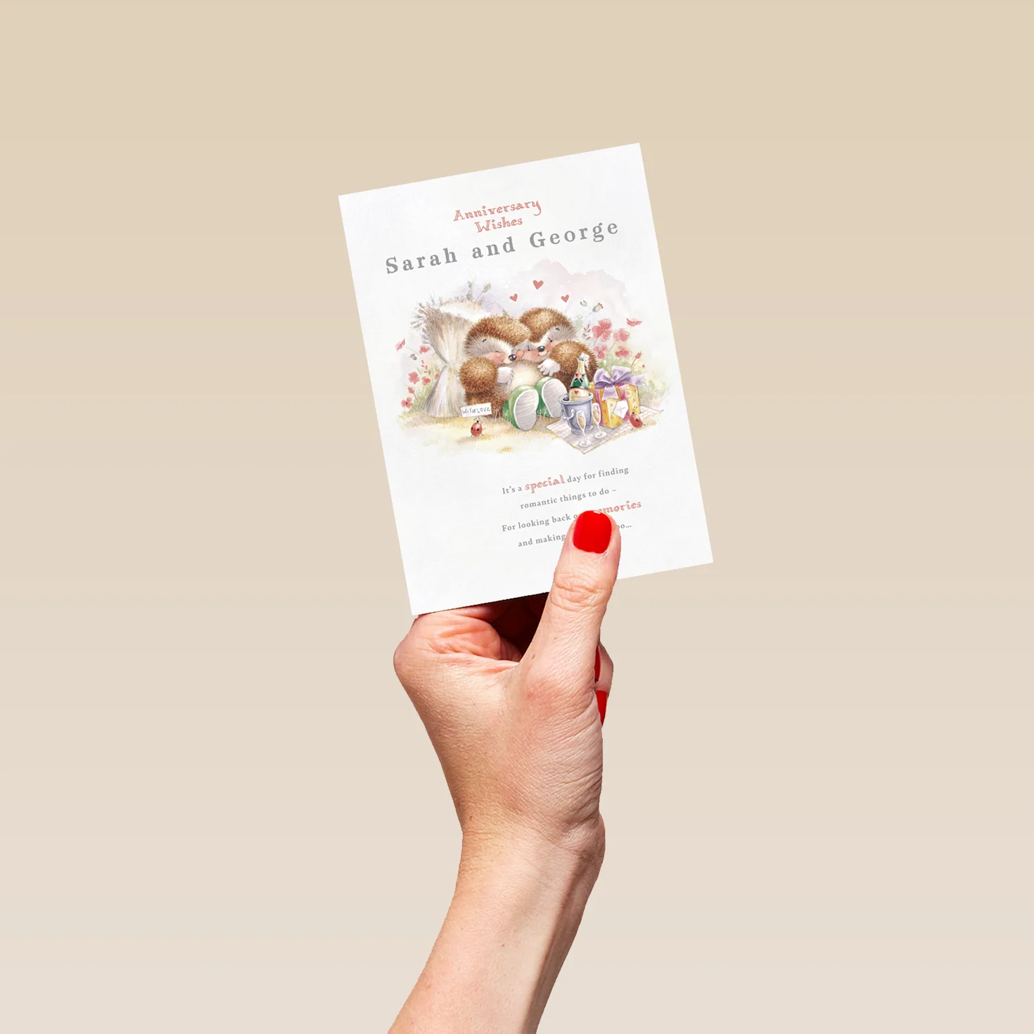Personalised & Editable Country Companions Anniversary Card - Image 4