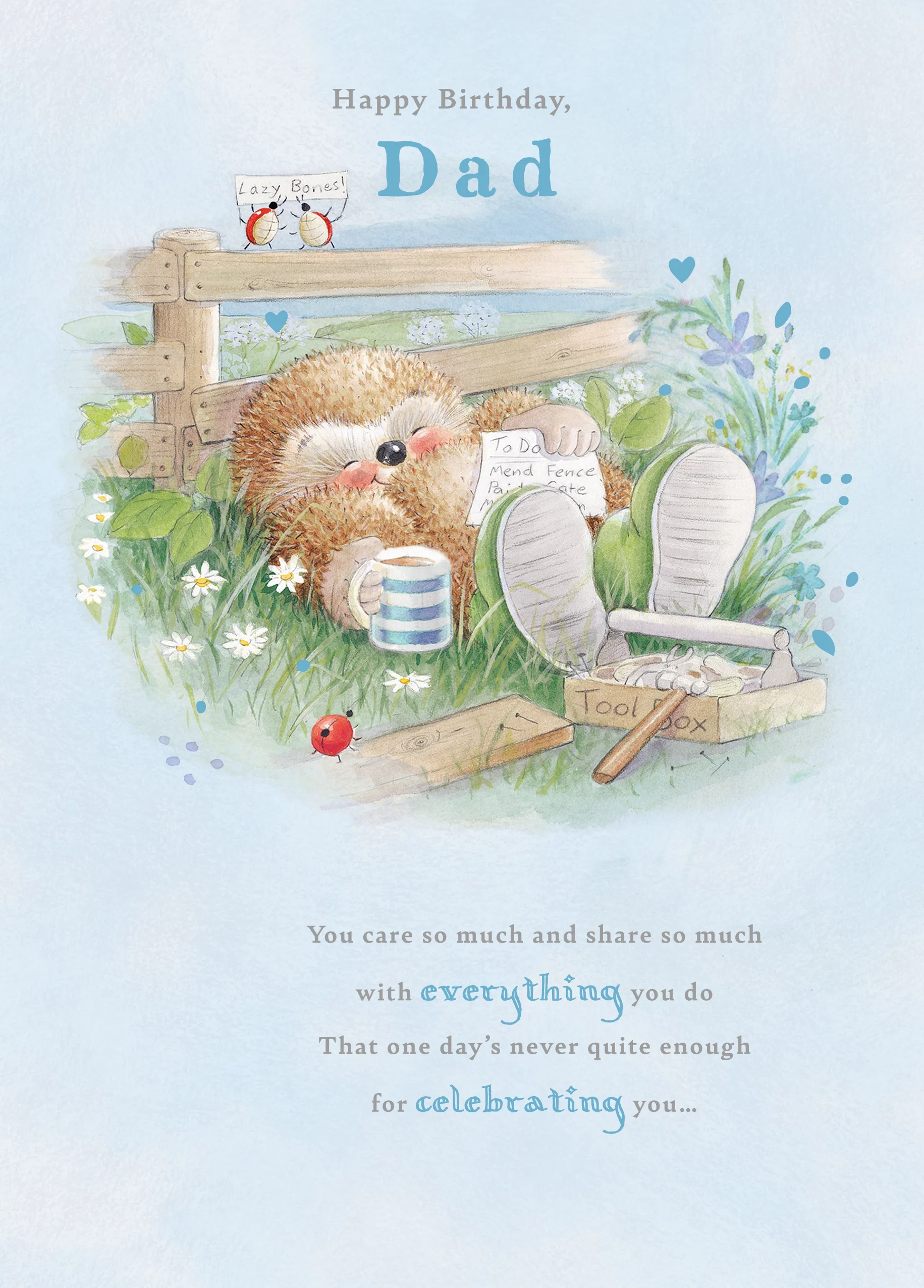 Personalised & Editable Country Companions Birthday Card for Dad