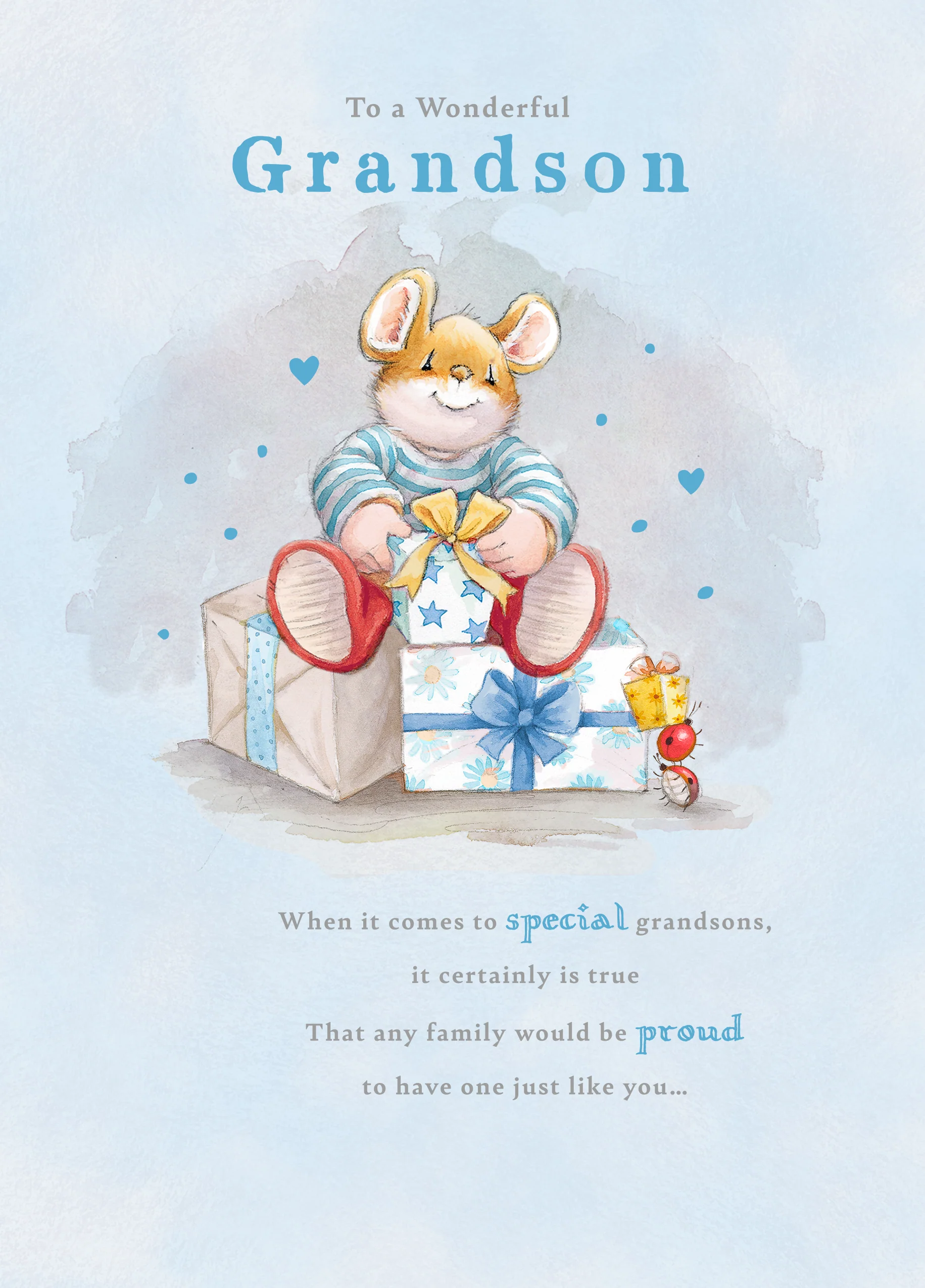 Personalised & Editable Country Companions Birthday Card for Grandson