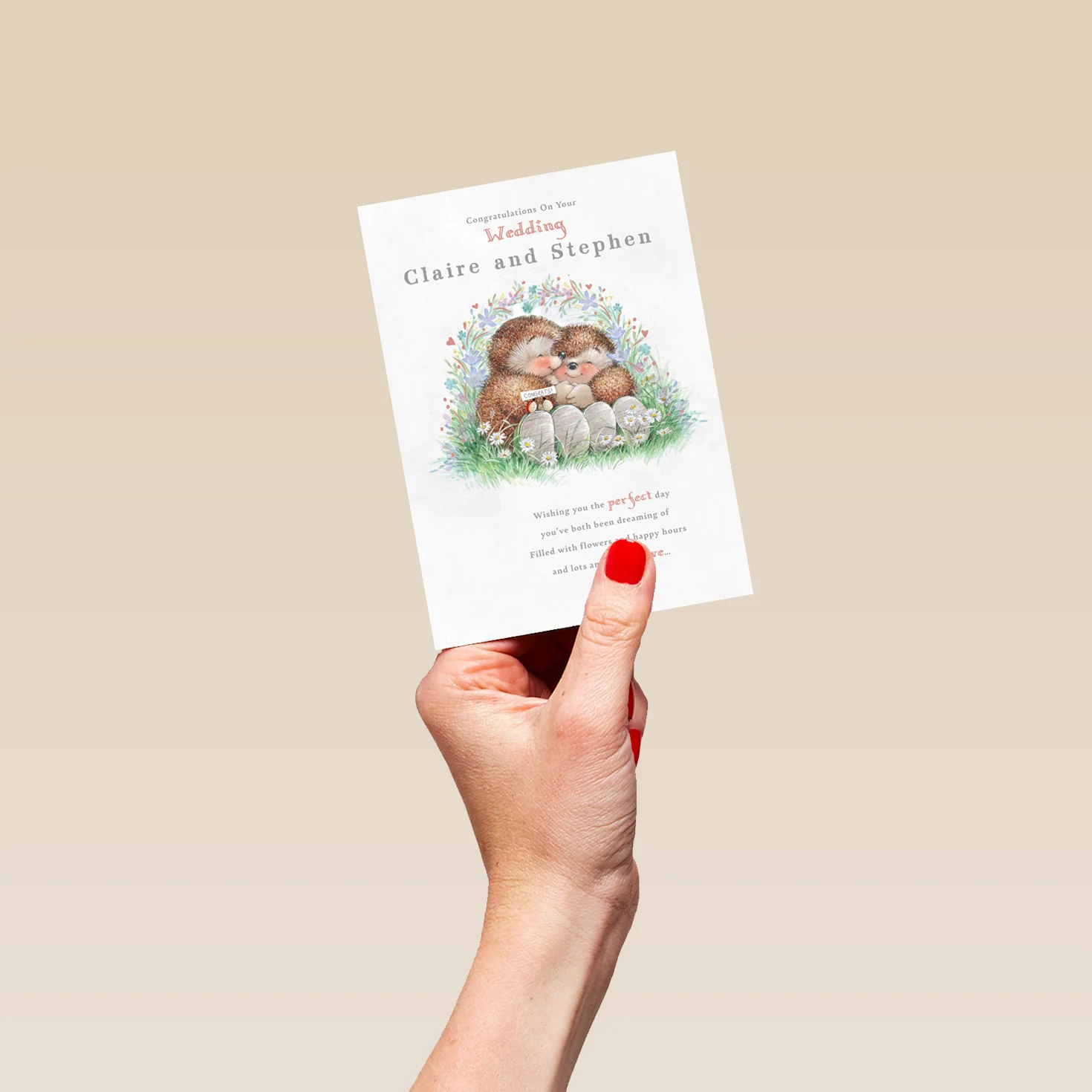 Personalised & Editable Country Companions Wedding Card - Image 4