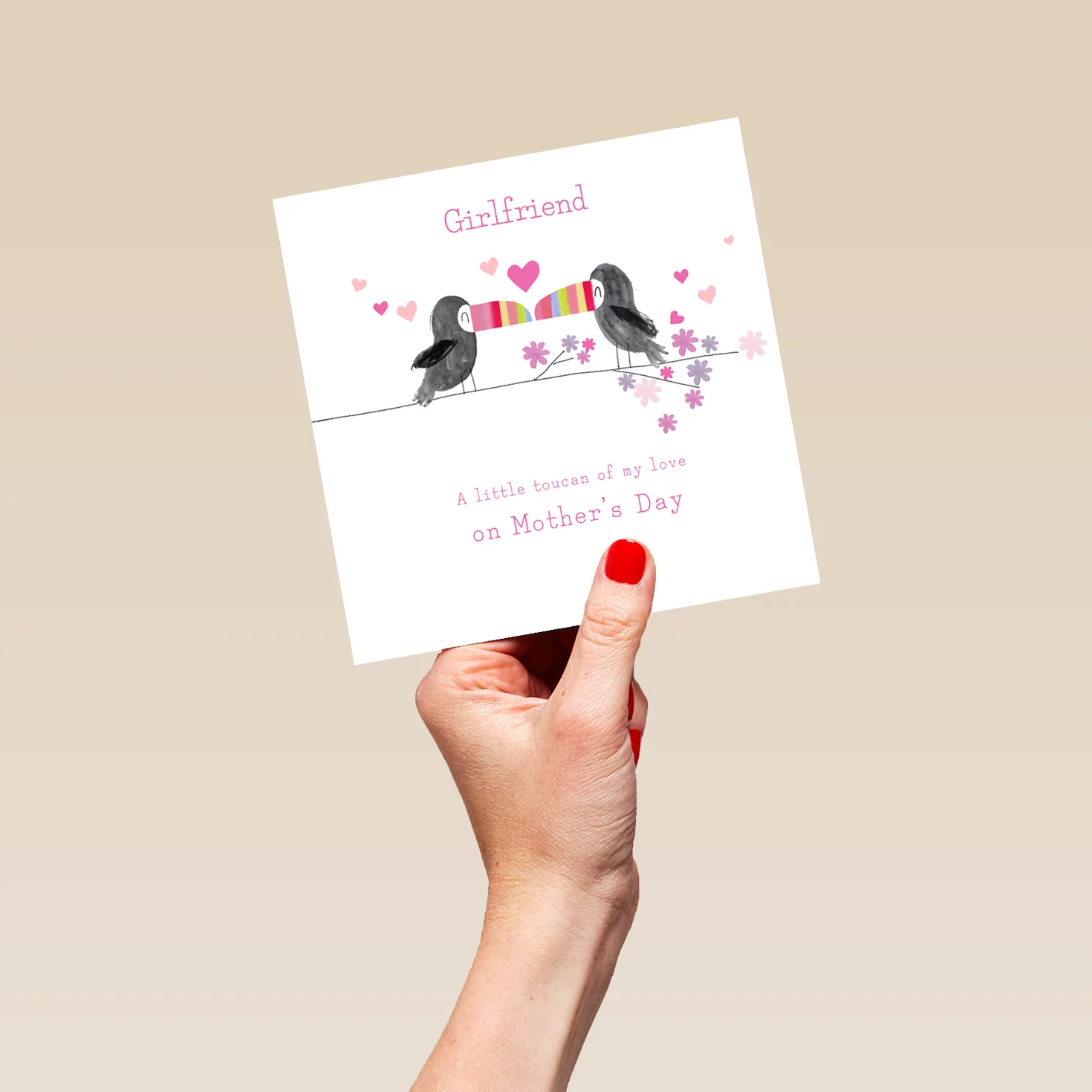 Personalised Editable Cute Toucans Mother's Day Card - Image 5