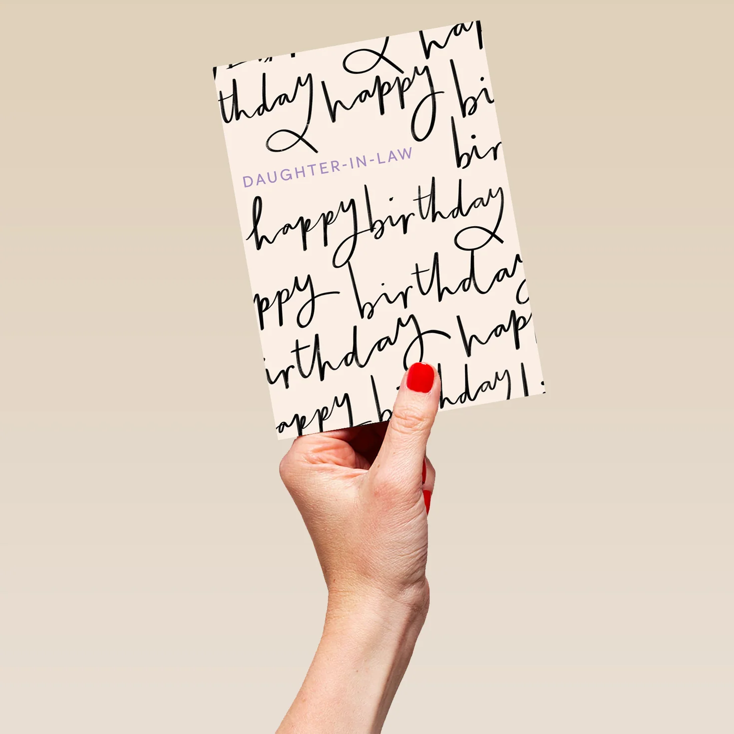 Personalised & Editable Daughter in Law Happy Birthday Card - Image 5