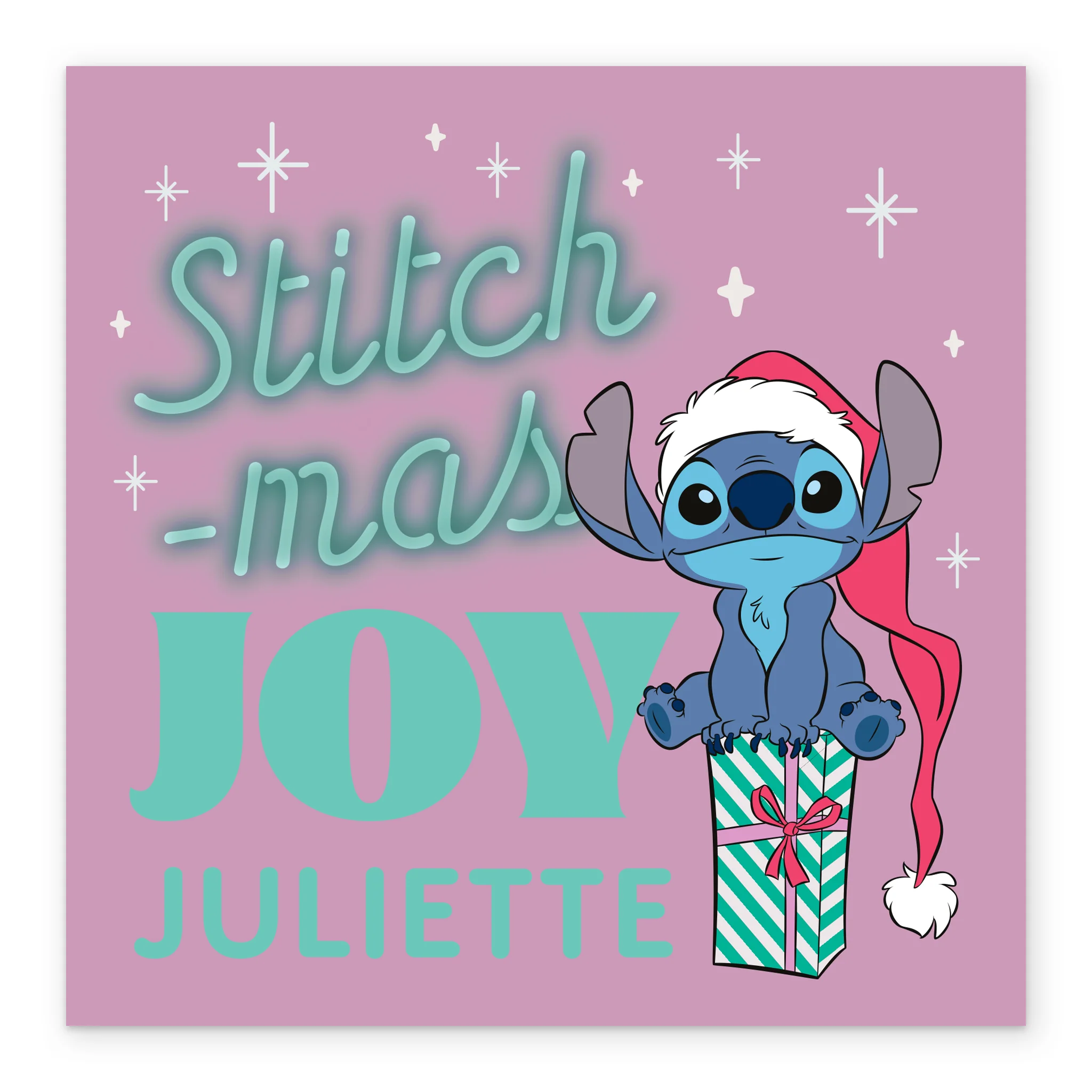 Personalised Editable Disney Lilo & Stitch 'Stitch-mas' Christmas Card - Image 2