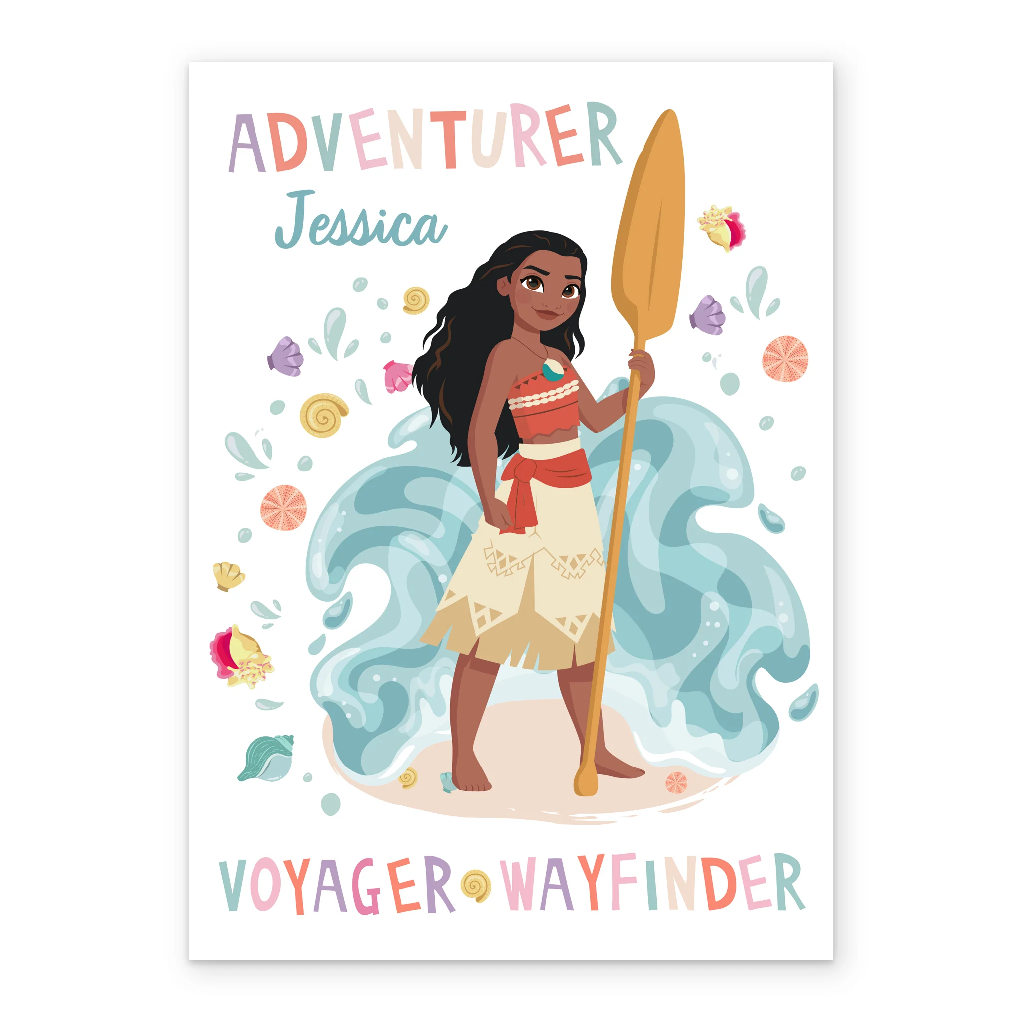 Personalised Editable Disney Moana Adventurer Birthday Card - Image 2