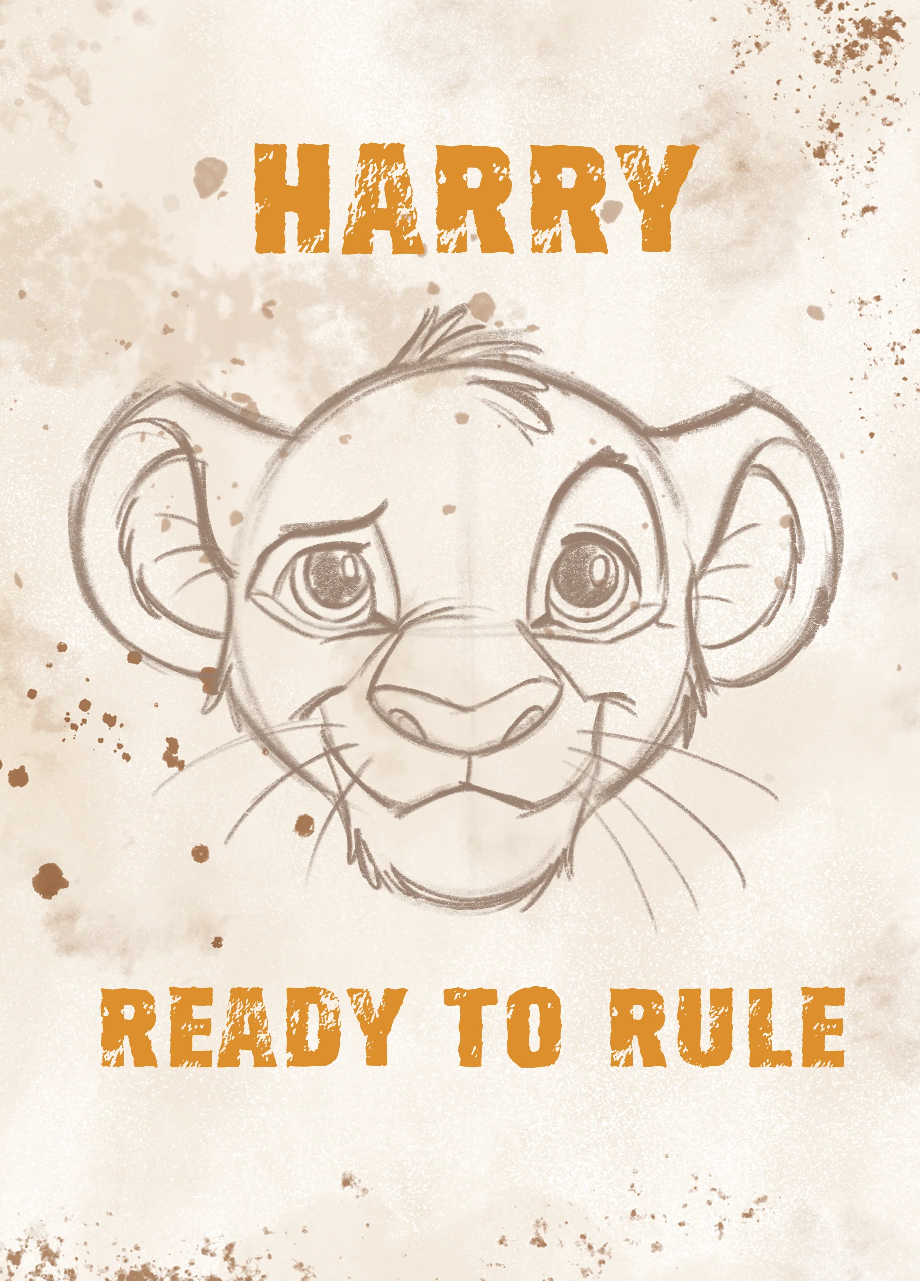 Personalised Editable Disney The Lion King Birthday Card