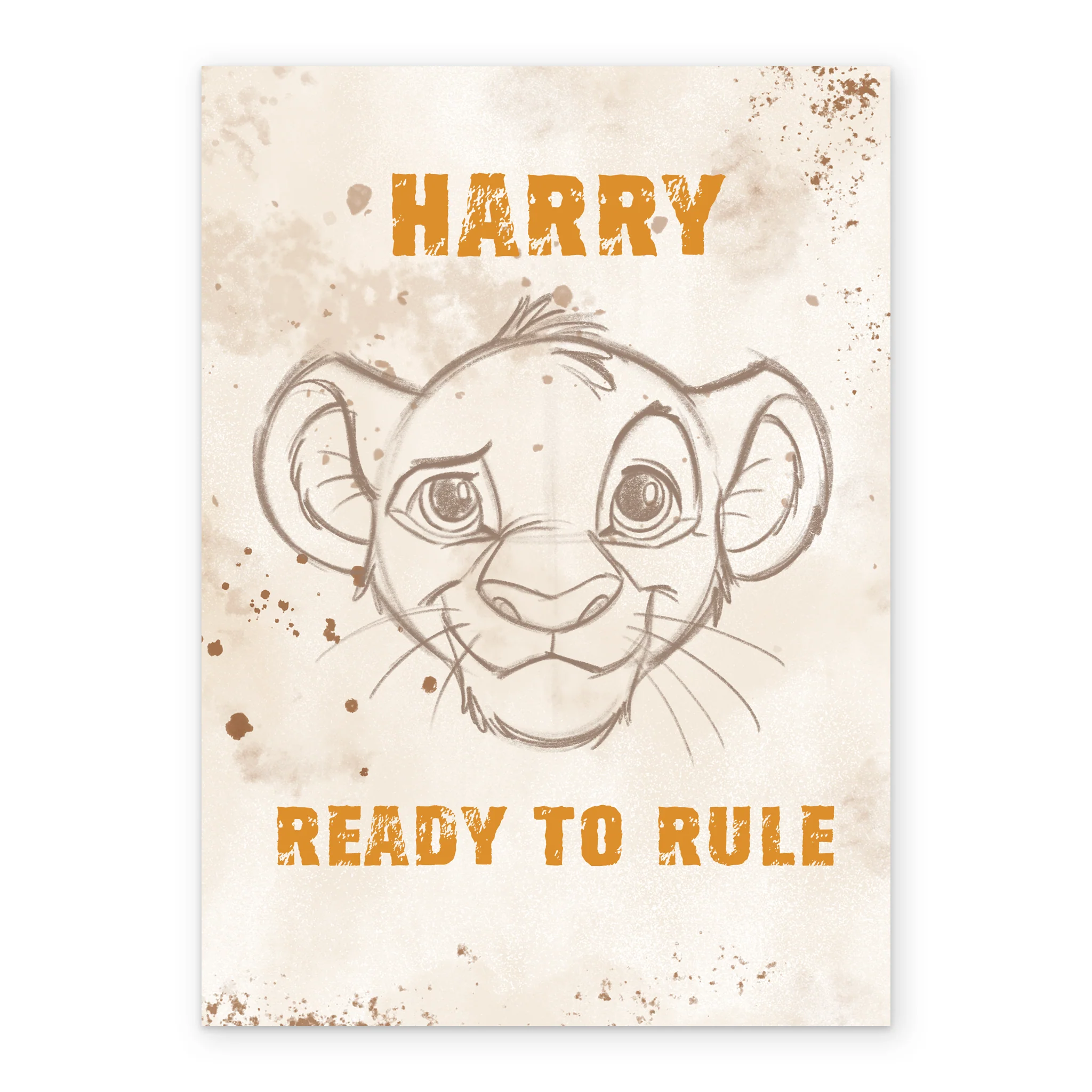 Personalised Editable Disney The Lion King Birthday Card - Image 2