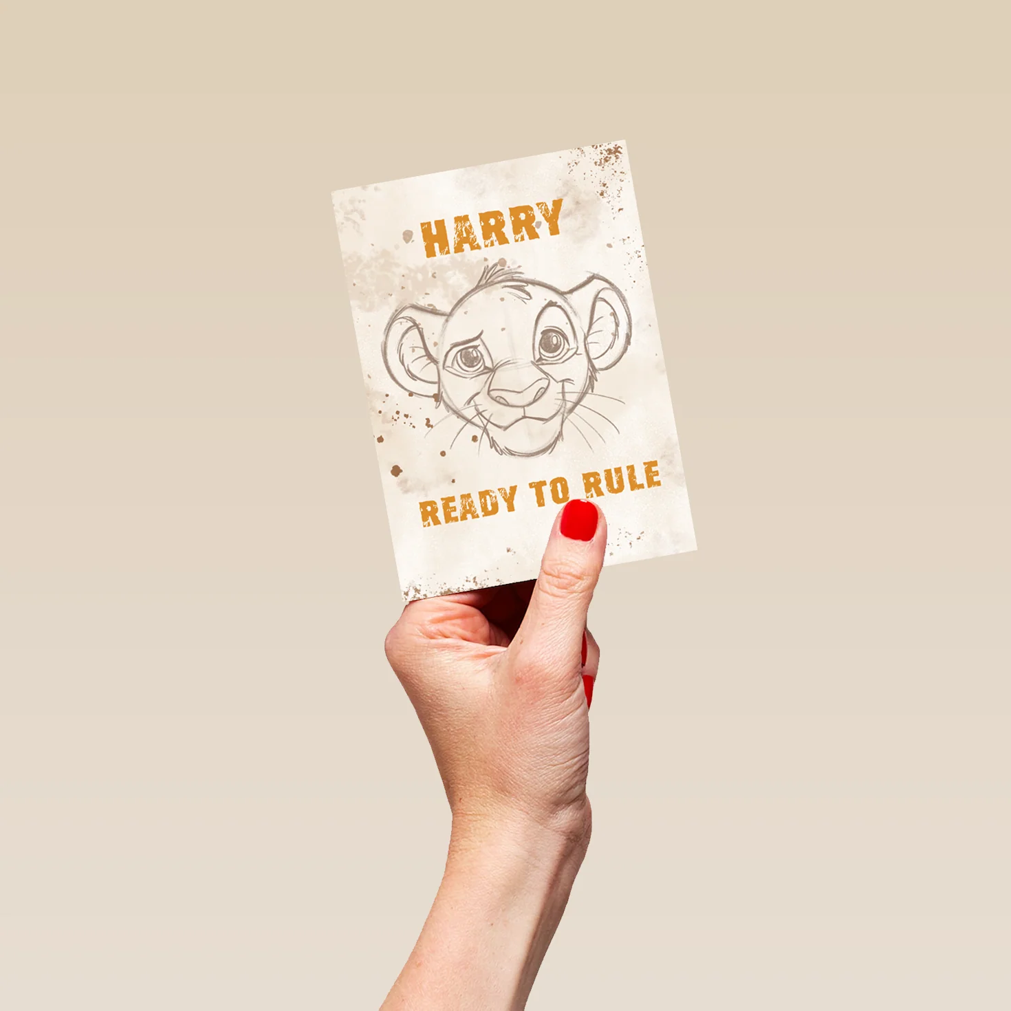 Personalised Editable Disney The Lion King Birthday Card - Image 4