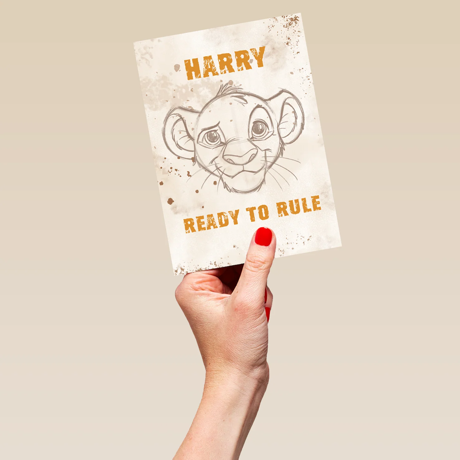 Personalised Editable Disney The Lion King Birthday Card - Image 5