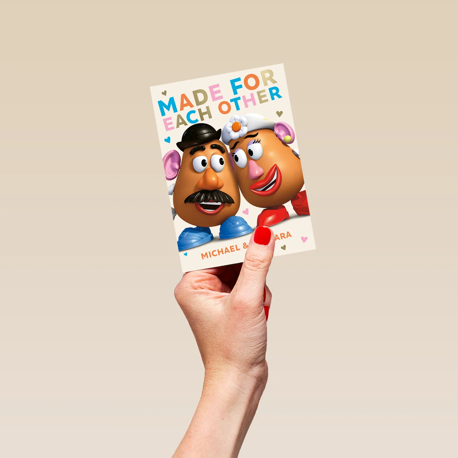Personalised & Editable Disney Toy Story Mr & Mrs Potato Head Anniversary Card - Image 4