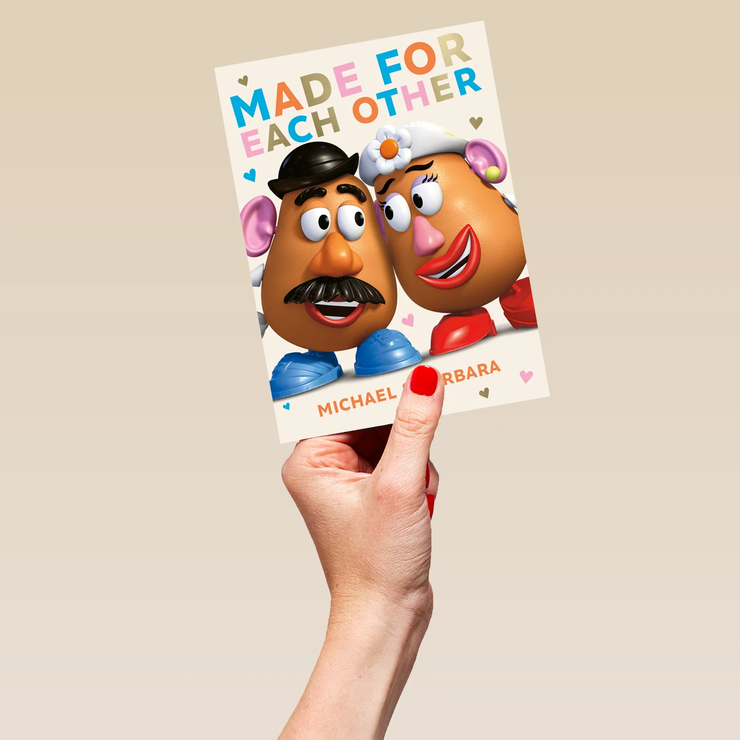 Personalised & Editable Disney Toy Story Mr & Mrs Potato Head Anniversary Card - Image 5