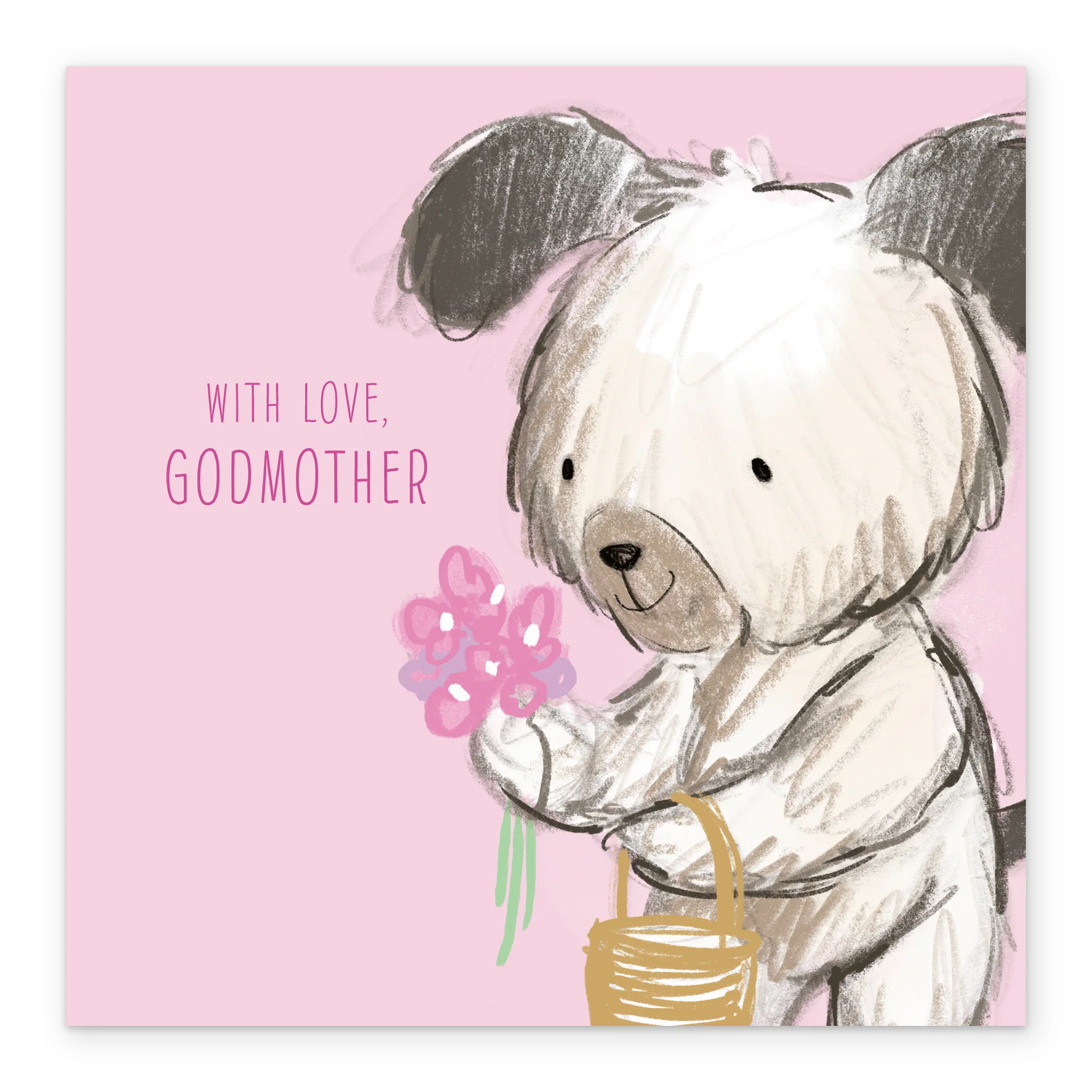 Personalised & Editable Dog Godmother Birthday Card - Image 2